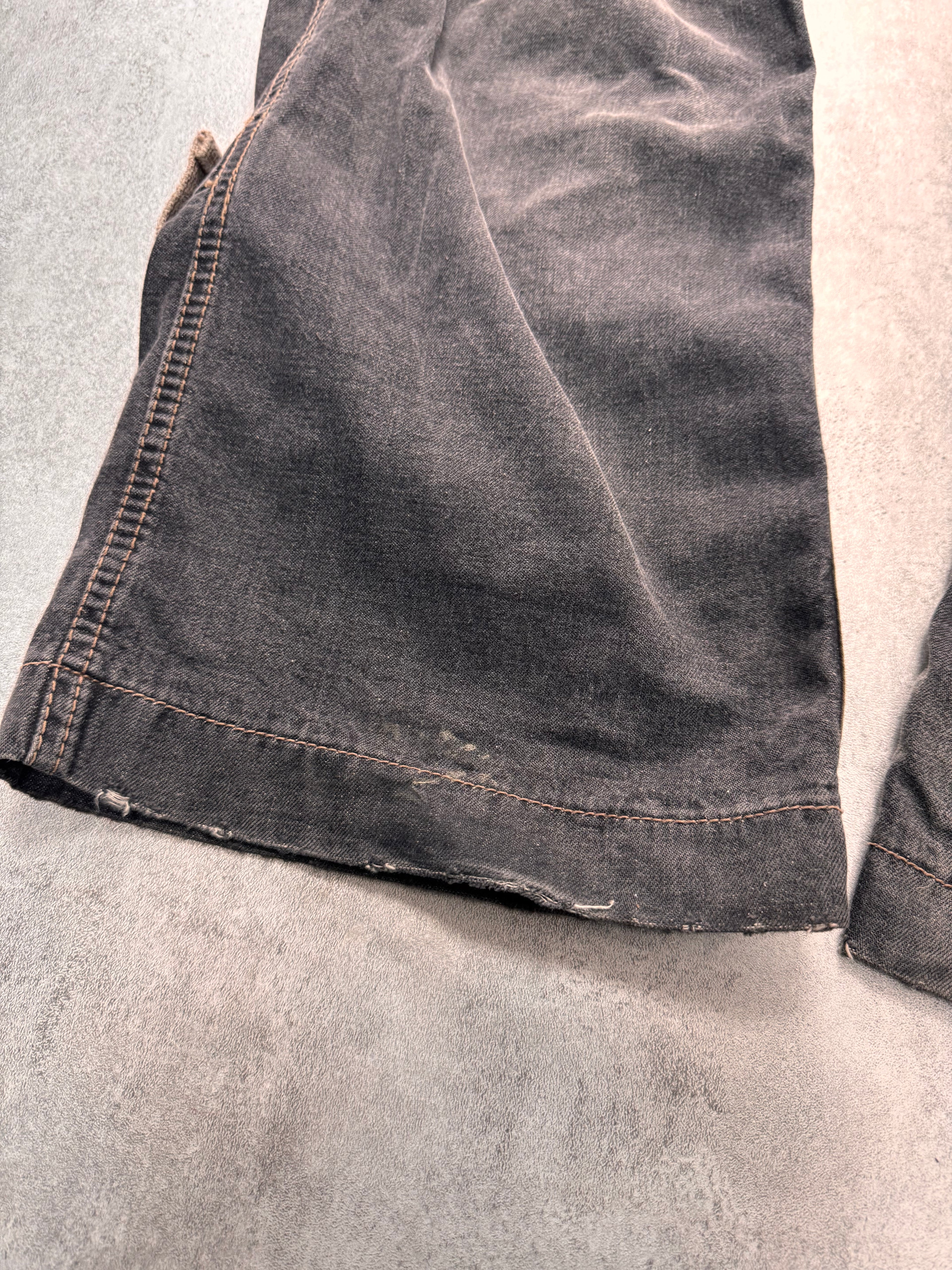 AW2004 Dolce & Gabbana Military Harness Cargo Grey Denim Jeans