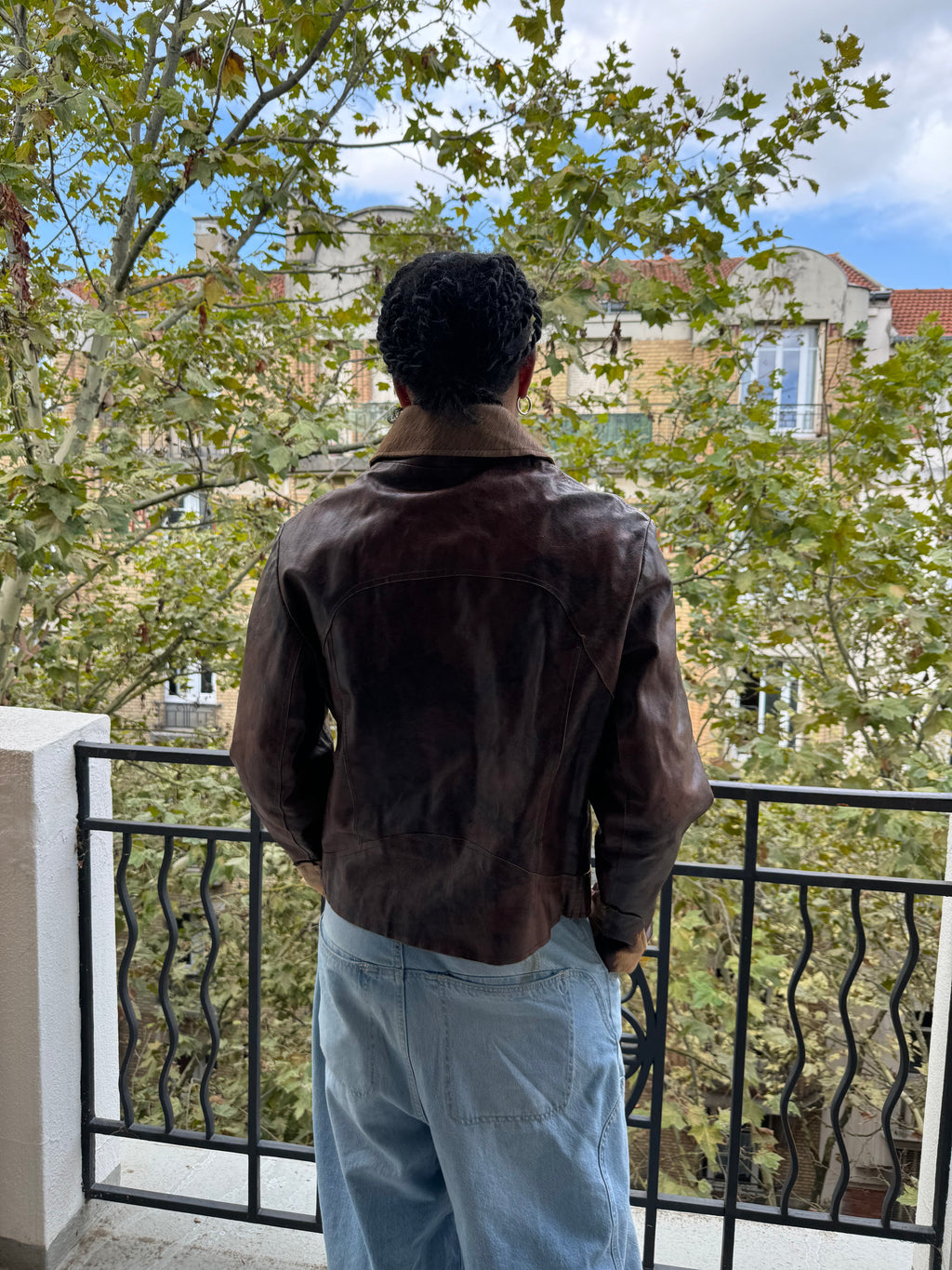 2000s Imperial Premium Brown Fur Leather Cow Jacket