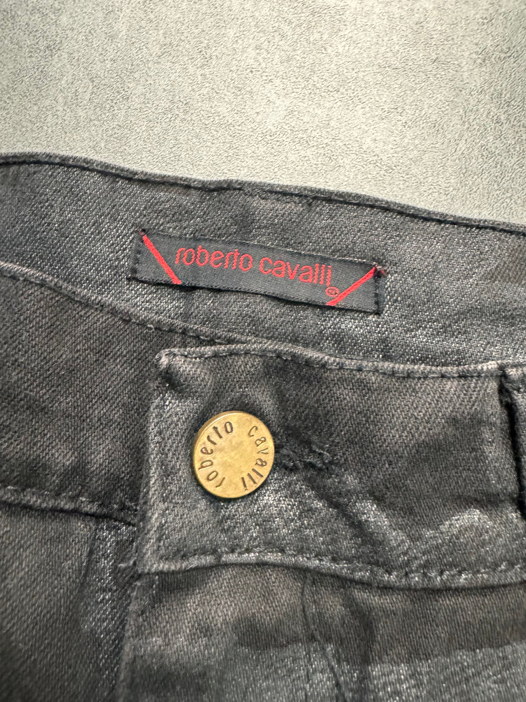 AW2001/02 Roberto Cavalli Black Crow Camouflage Pants