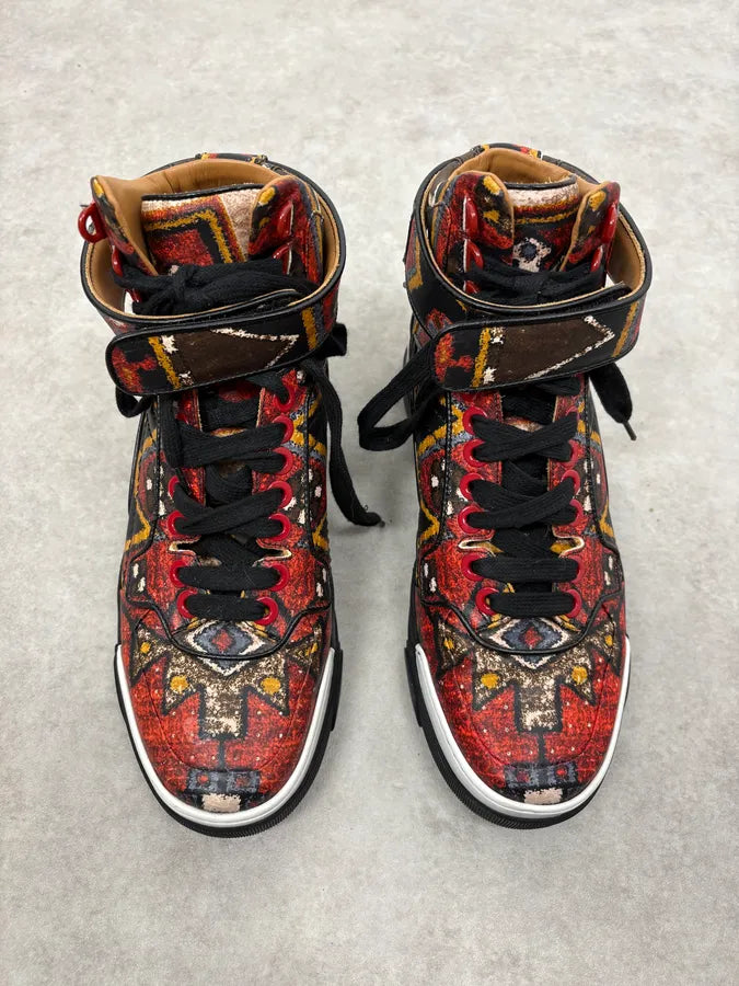 AW2015 Givenchy Persan Red Mozaic High Leather Tyson Sneakers by Riccardo Tisci NJmECht 1