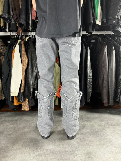 Y/Project Grey Mini Cowboy Jeans (S)