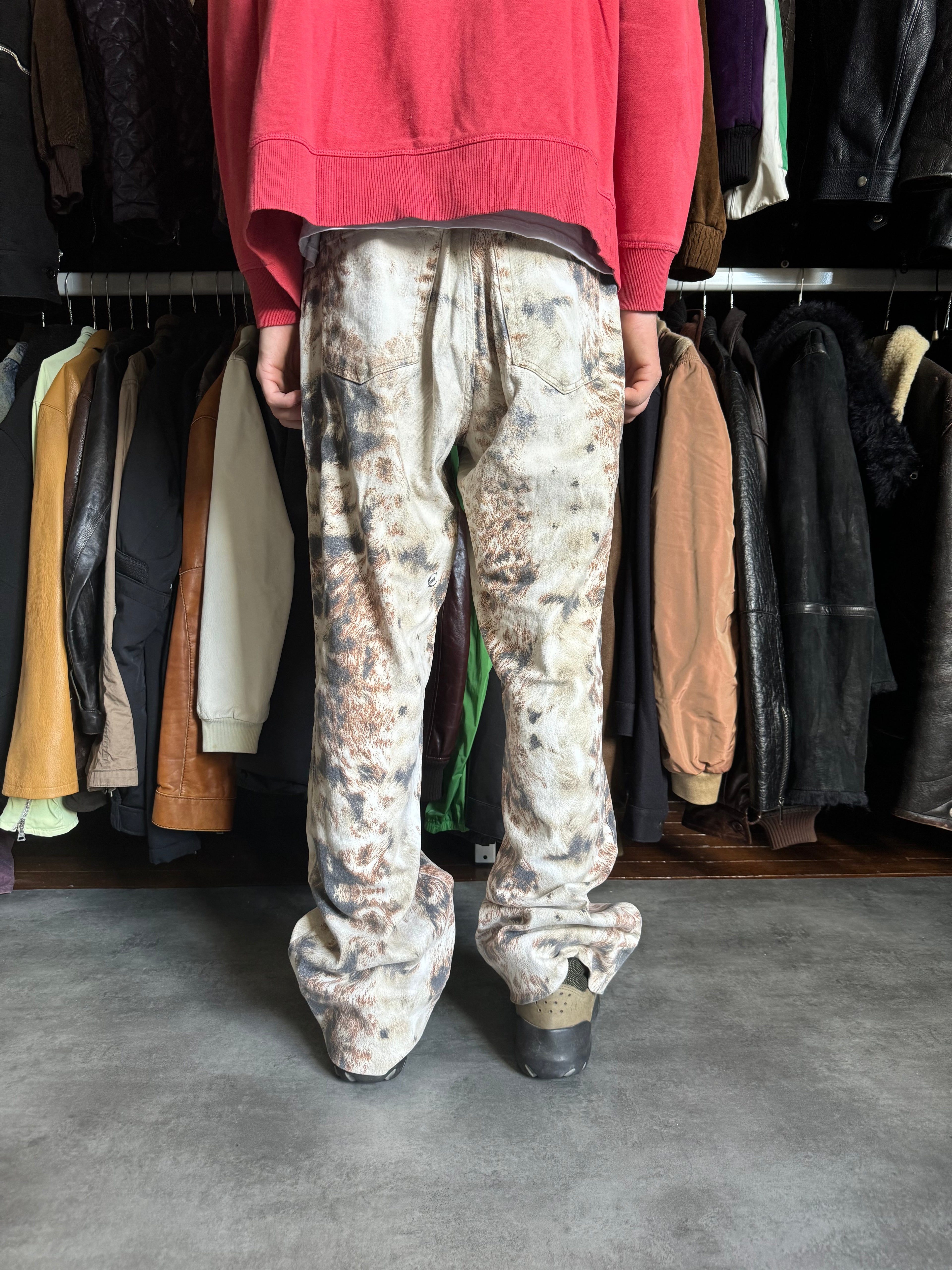 AW2003 Cavalli Animal Fur Print Cozy Pants