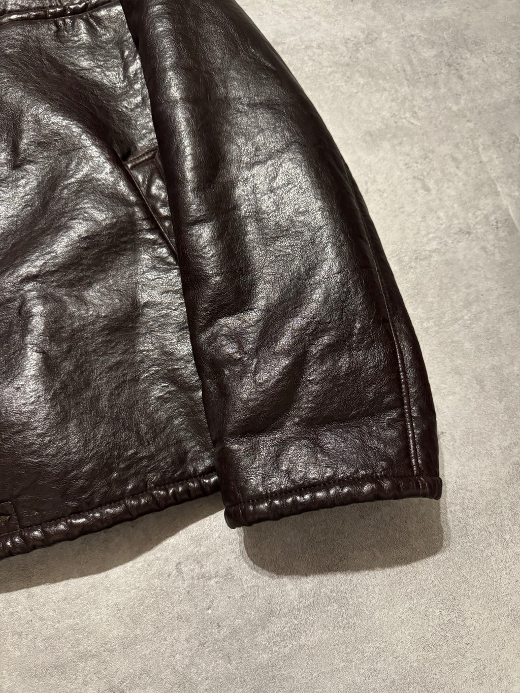 2000s Armani Shearling Effect Brown Jacket