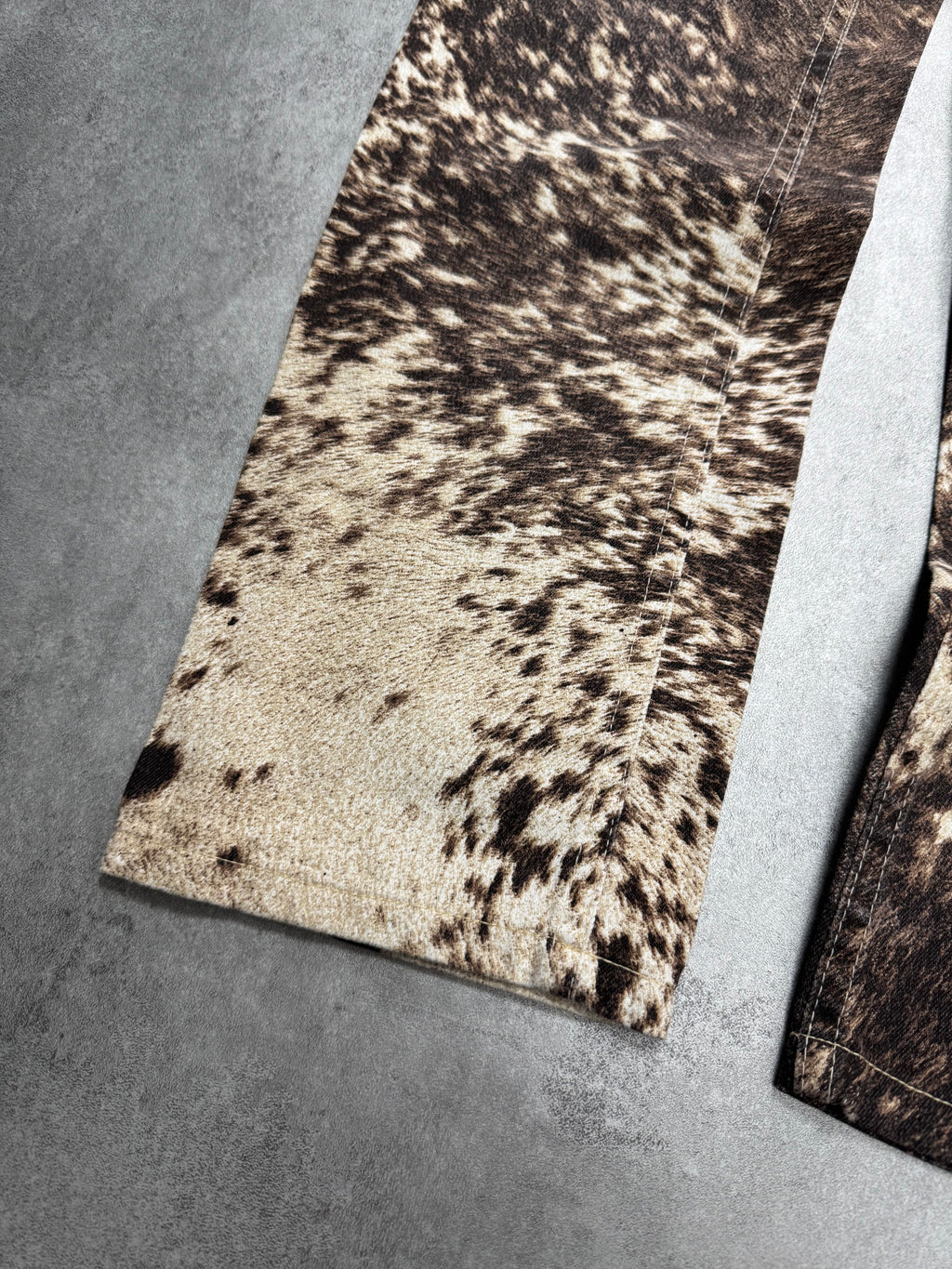 FW1999 Roberto Cavalli Furry Cowprint Movement Pants