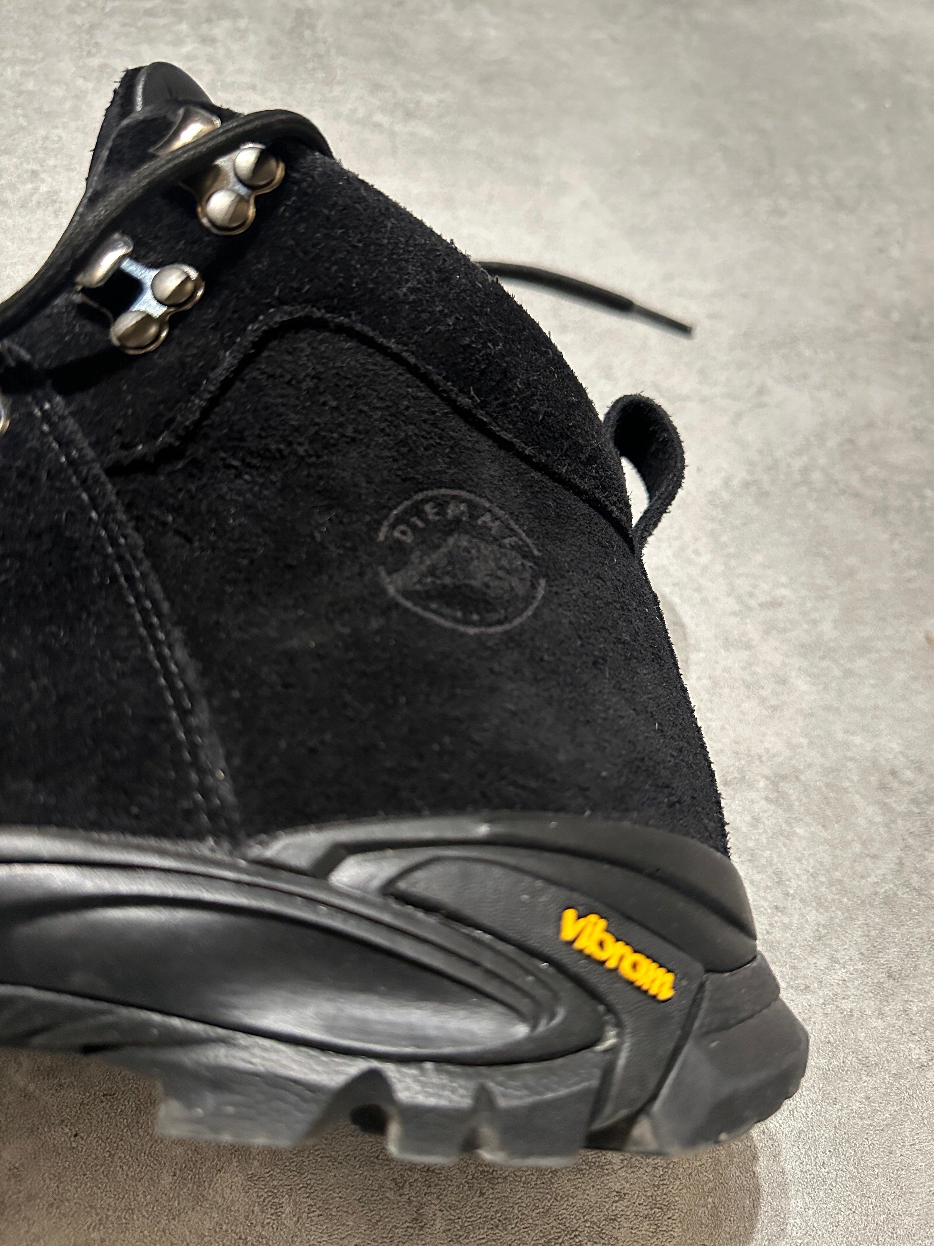 Diemme Suede Leather Vibram Black Hiking Boots