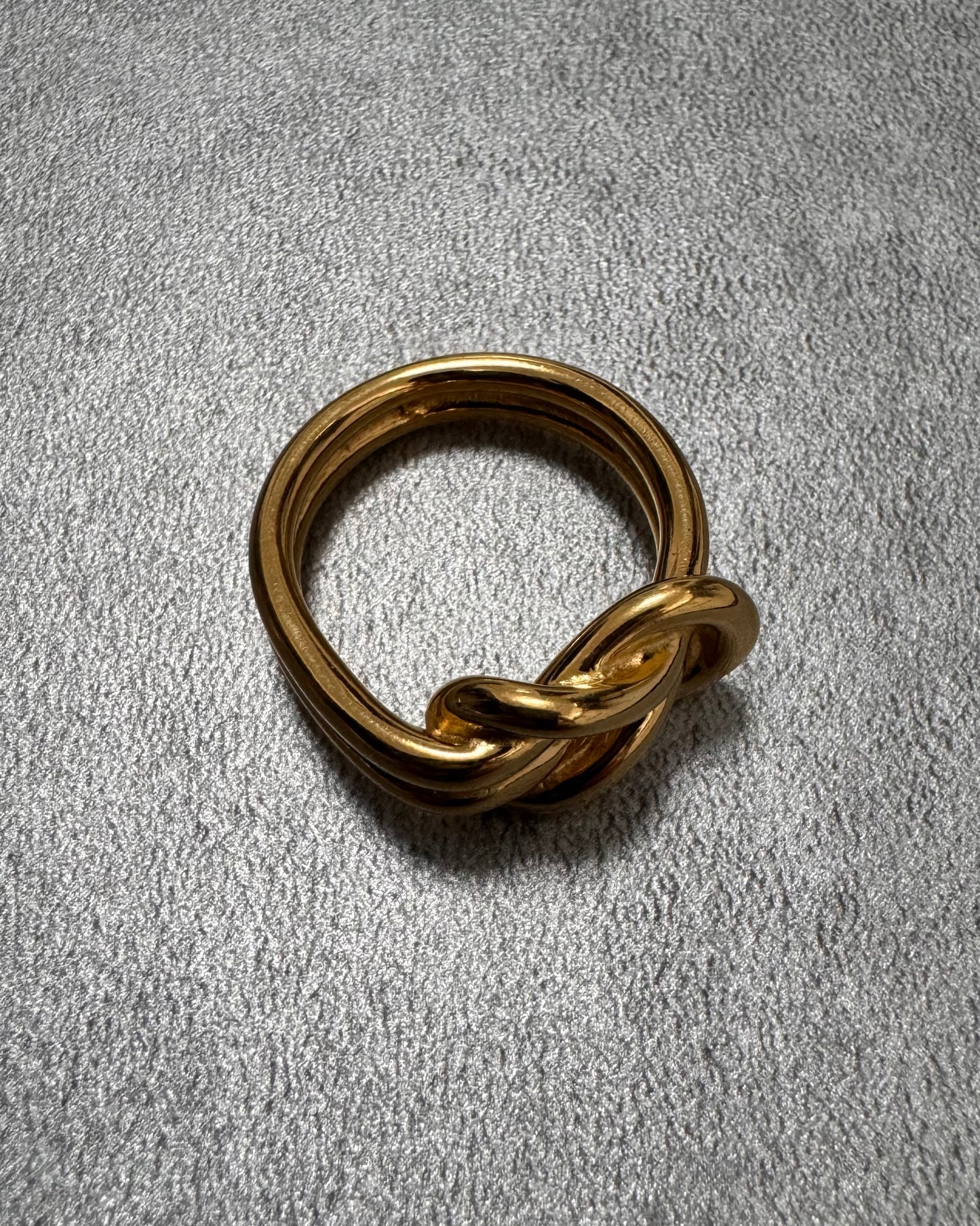 1990s Hermès Golden Scarf Ring (OS)