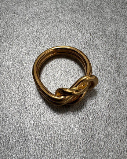 1990s Hermès Golden Scarf Ring (OS)