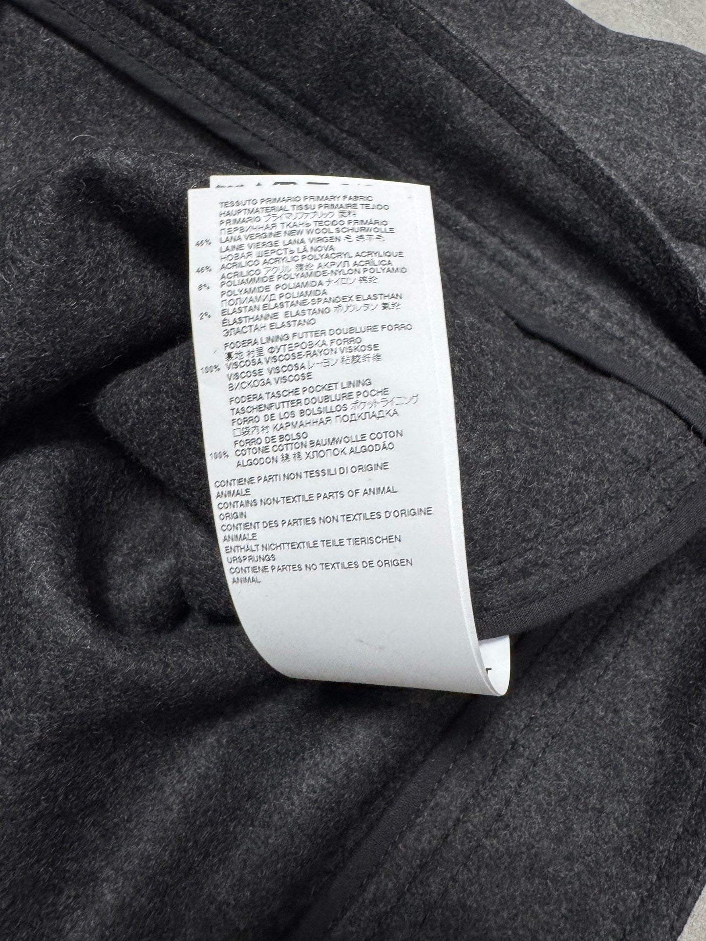 Maison Margiela Grey Wool Minimalist Jacket (M)