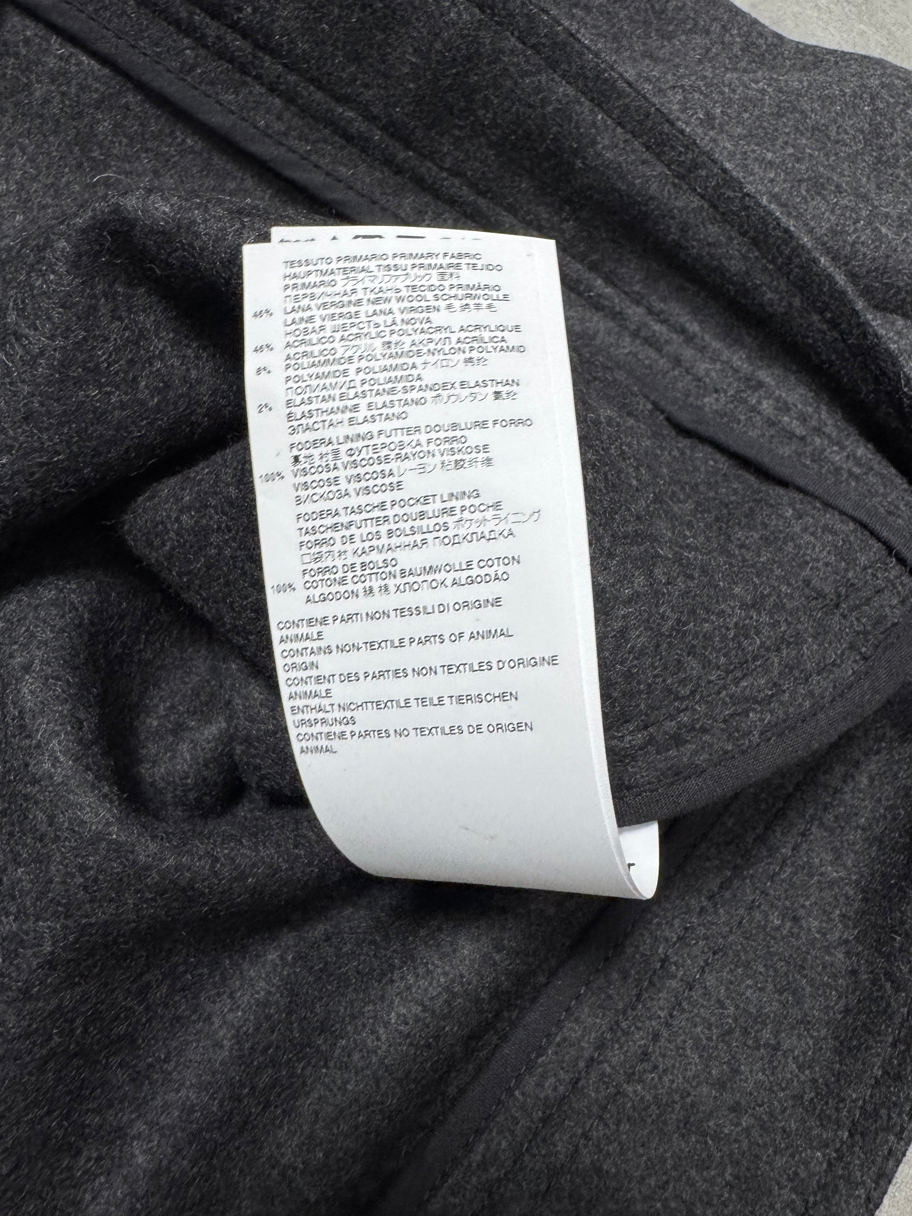 Maison Margiela Grey Wool Minimalist Jacket