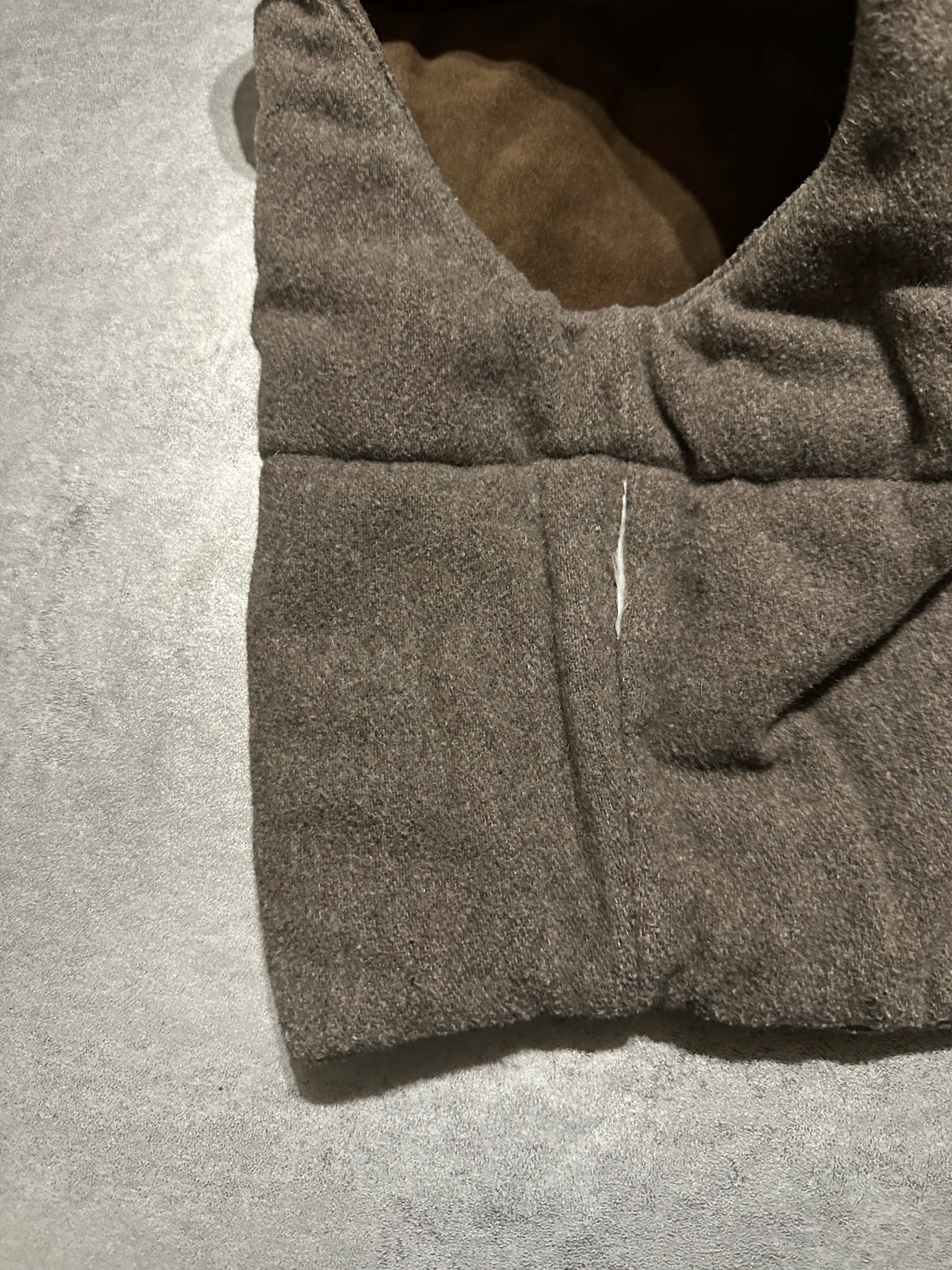 1990s Emporio Armani Suede Brown Leather Vest