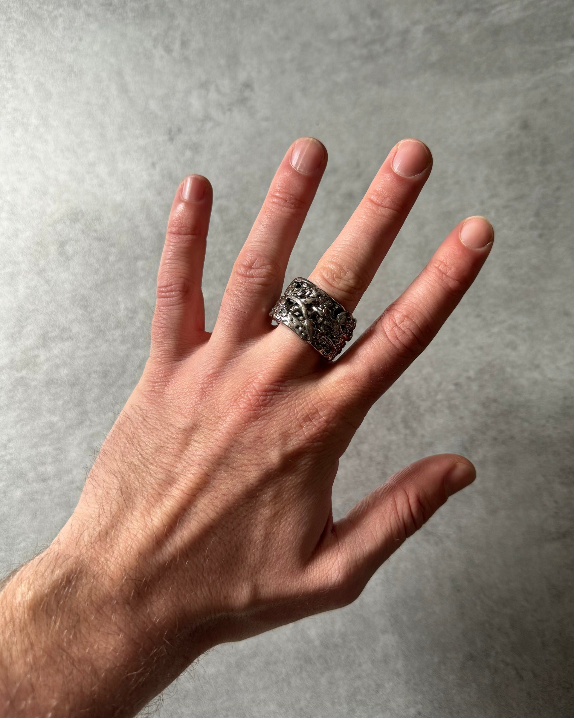 VTG 80s GAULTIER Silver-Tone Mary Ring VTG 80s GAULTIER Silver-Tone Mary Ring