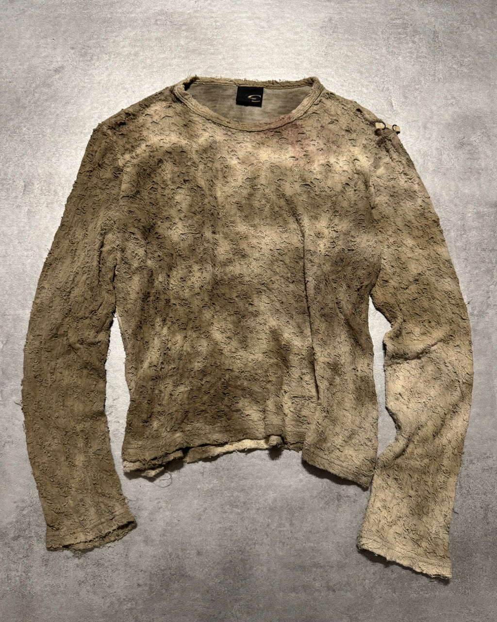 AW2003 Cavalli Destroyed Faded Stained Longsleeves