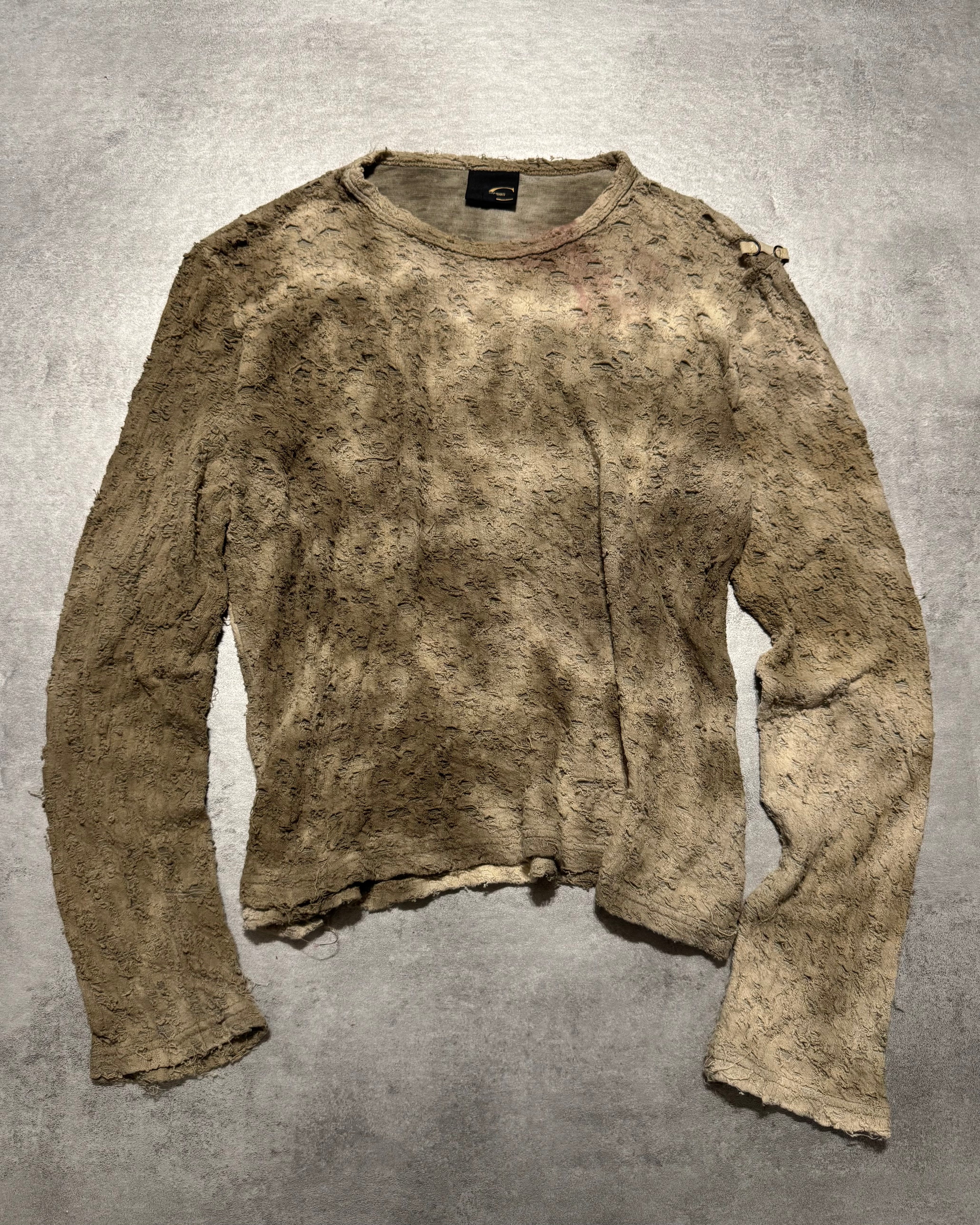 AW2003 Cavalli Destroyed Faded Stained Longsleeves