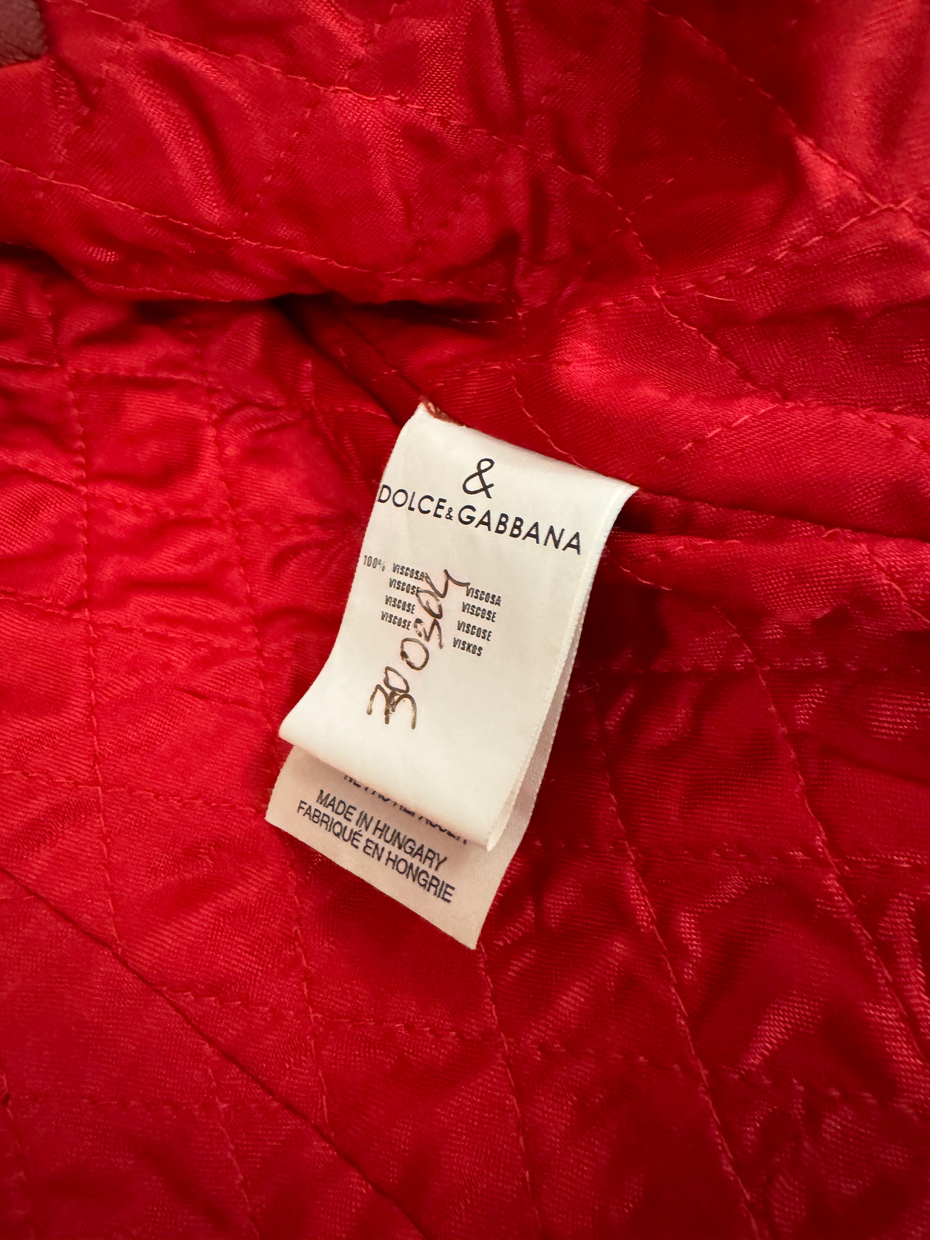 Dolce & Gabbana Pink Lady Leather Jacket (XS)