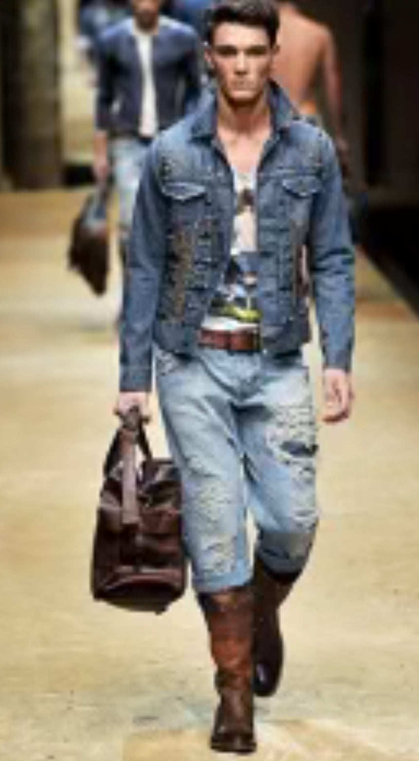 SS2010 Dolce & Gabbana Sophisticated Dazzling Denim Jacket