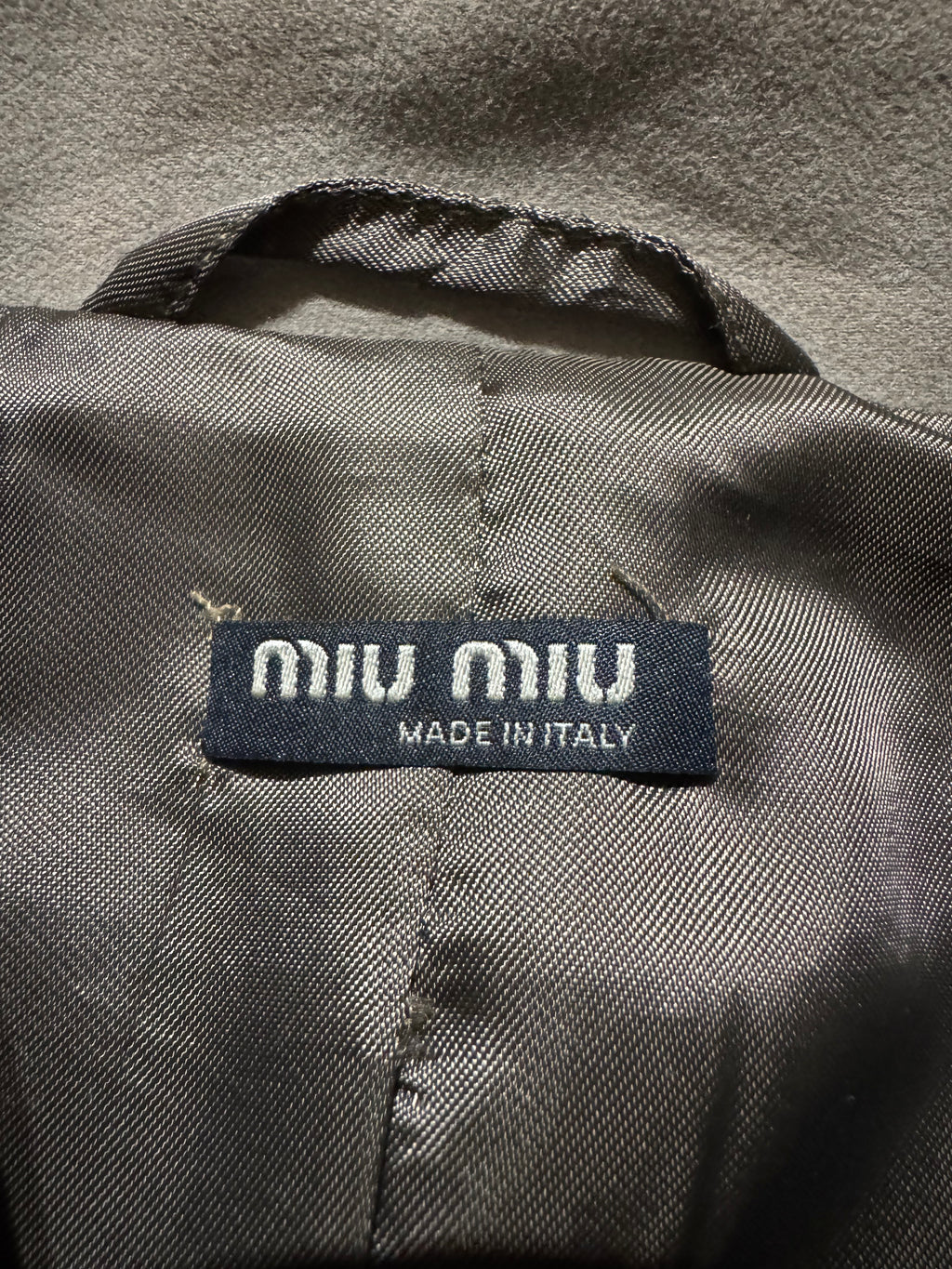 AW2006 Miu Miu Beige Buttoned Trench Coat
