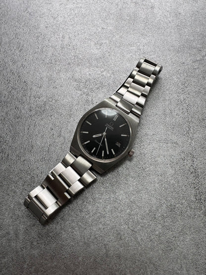 1972 Omega Genève Automatic Date Dark Grey Dial 166.099 Watch (OS)