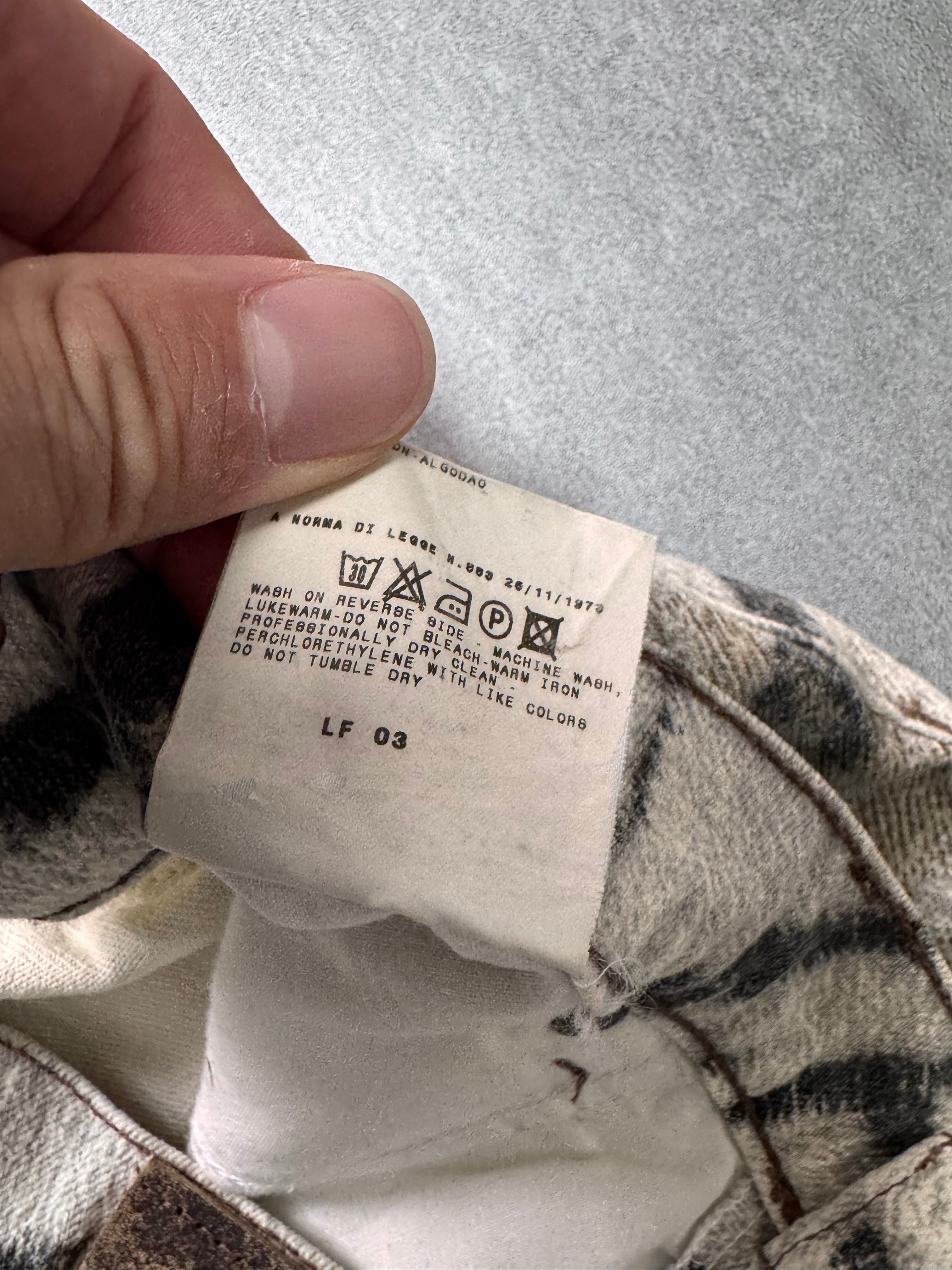 SS2002 Cavalli Zebra Camel Faded Pants