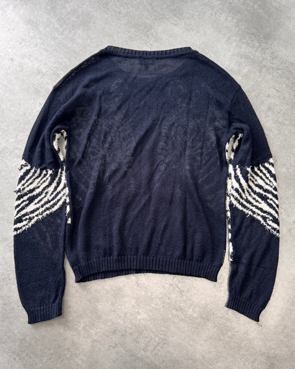 2000年代 アルマーニ ミラー ゼブラ セーター (S)