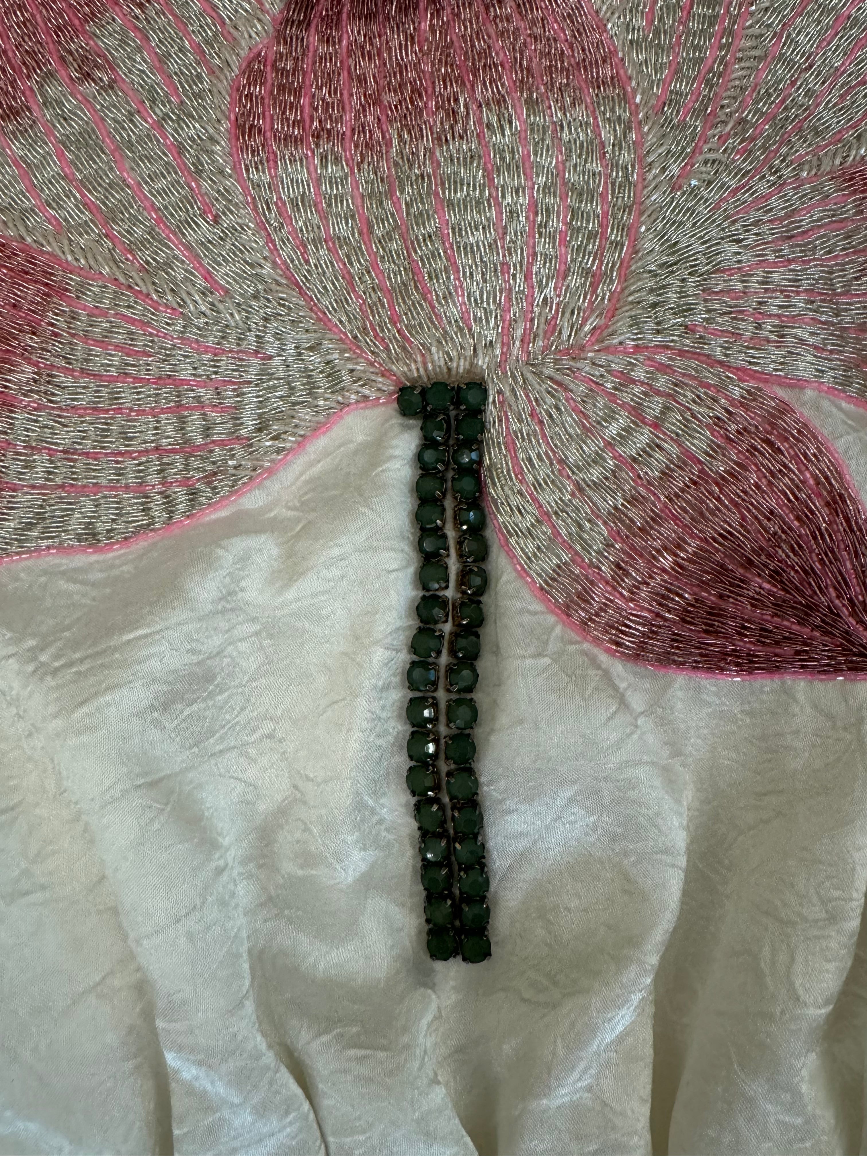 John Galliano Lotus Jewelry Bomber Jacket