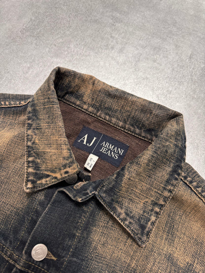 2000s Armani Faded Denim Jacket (M)