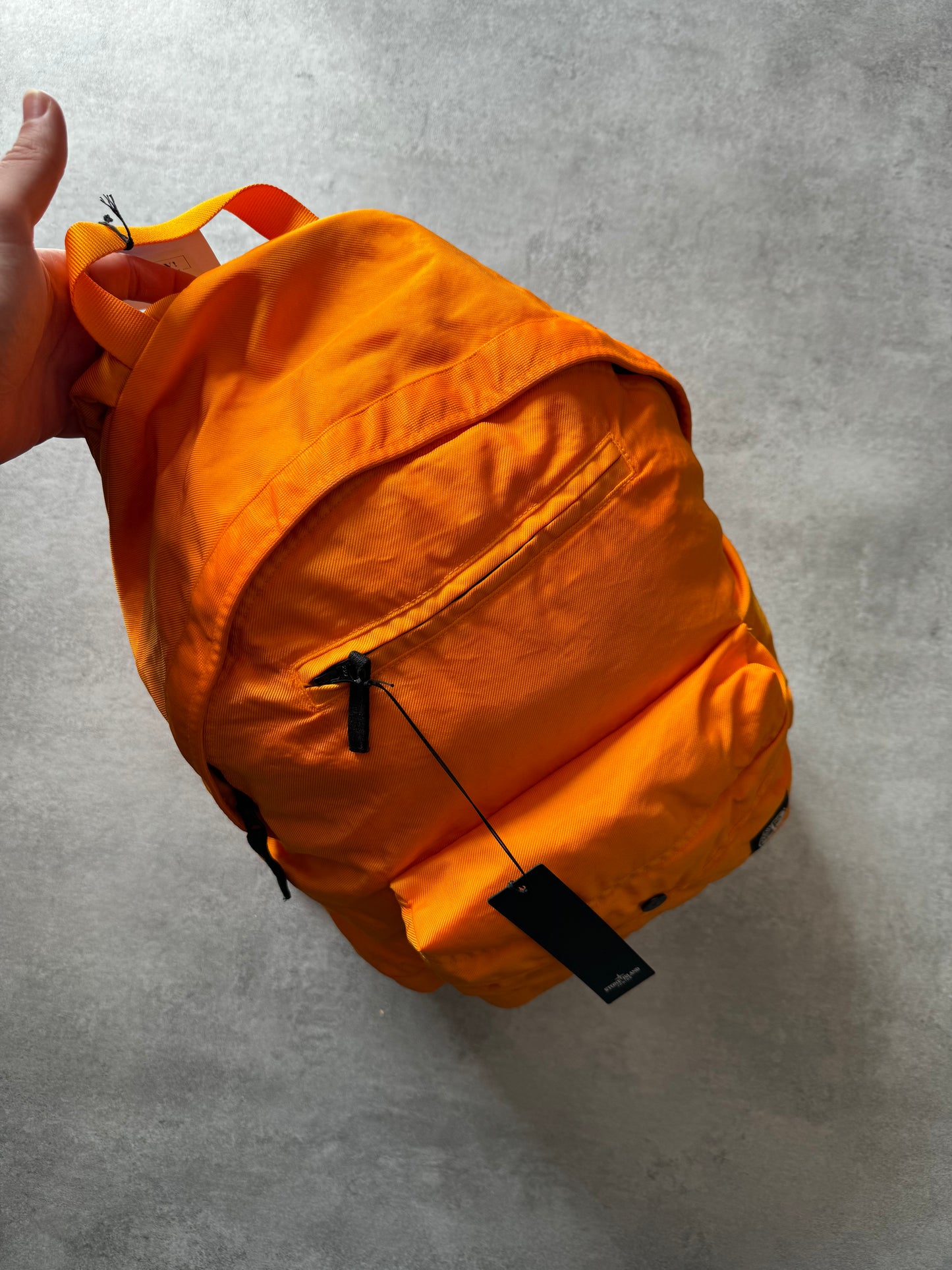 AW2021 Stone Island Orange Compass-Patch Backpack (OS) - 6