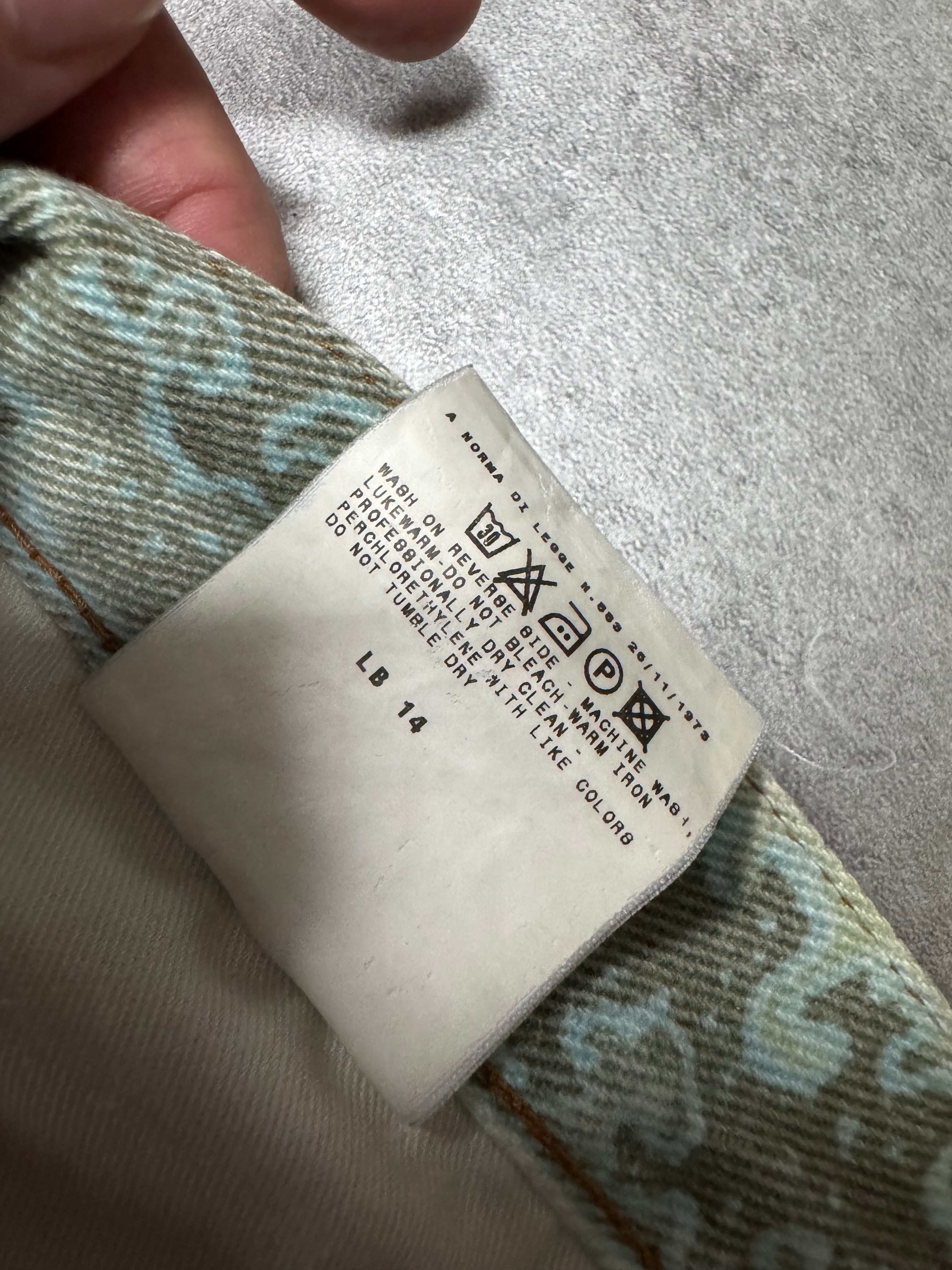 2000s Dolce & Gabbana Green Archive Rug Printed Pants