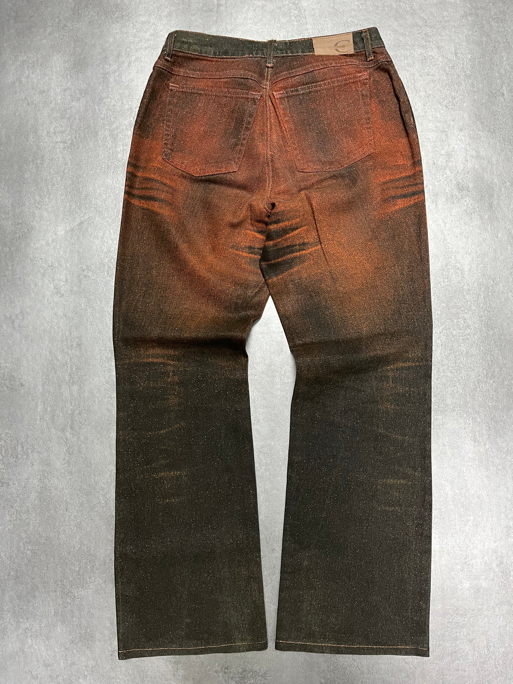 AW2001 Cavalli Overprinted Copper Black Pants
