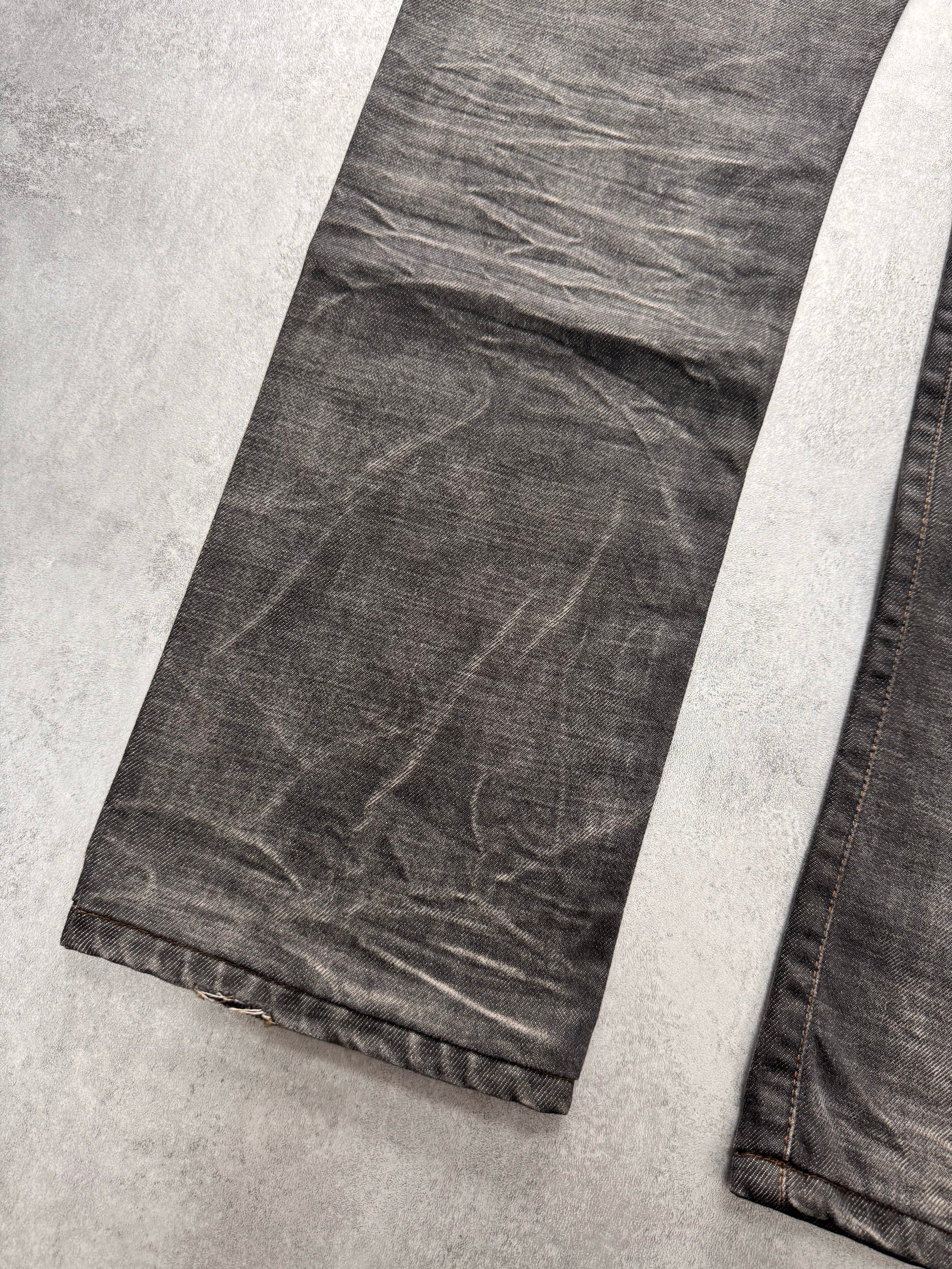 AW2003 Dolce & Gabbana Raw Grey Denim Jeans