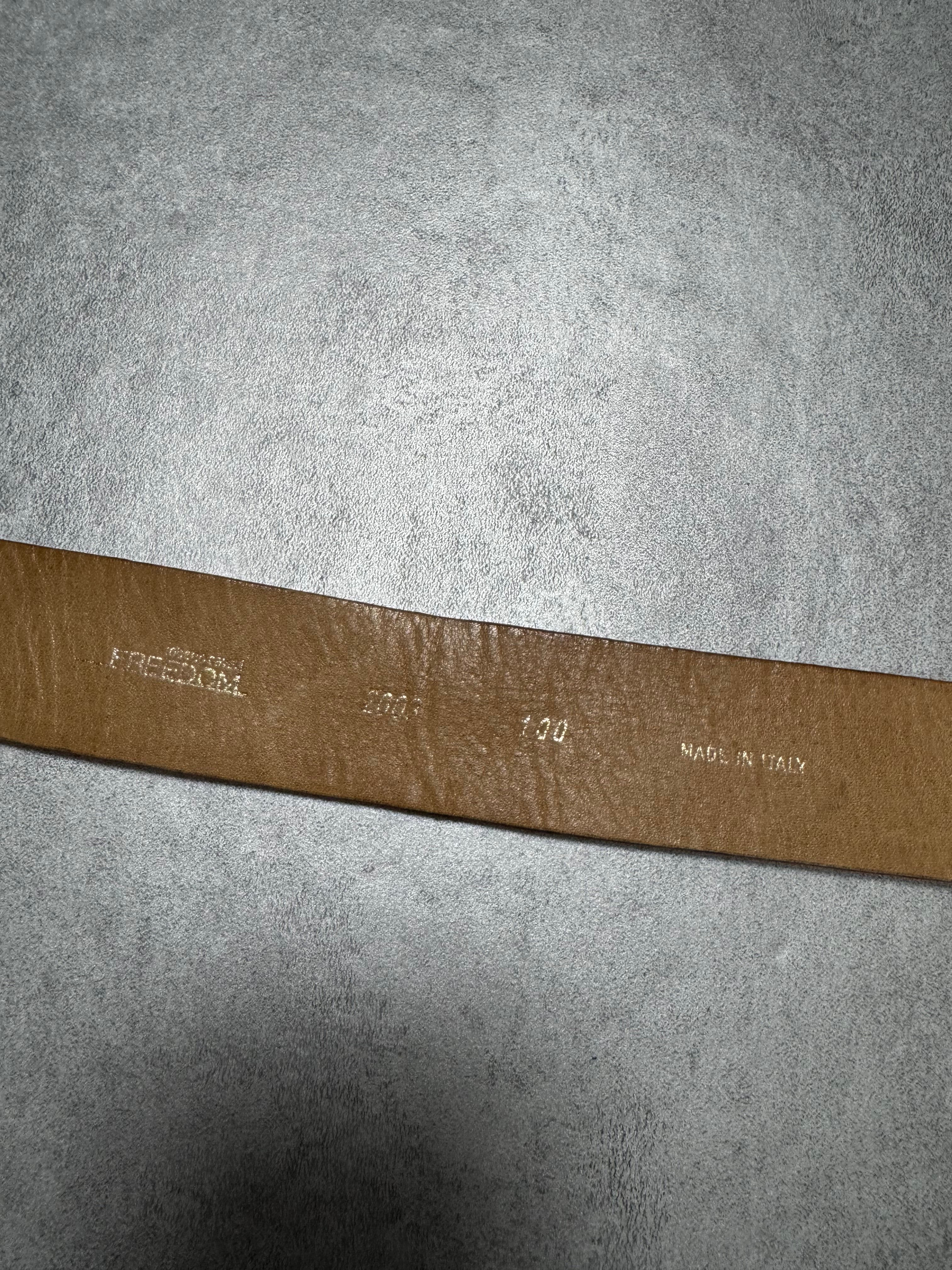 AW2003 Cavalli Infinity Rose Buckle Leather Belt