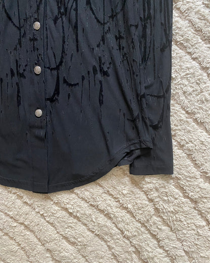 AW98 Jean Paul Gaultier Velvet Blood Drip Shirt (XS)