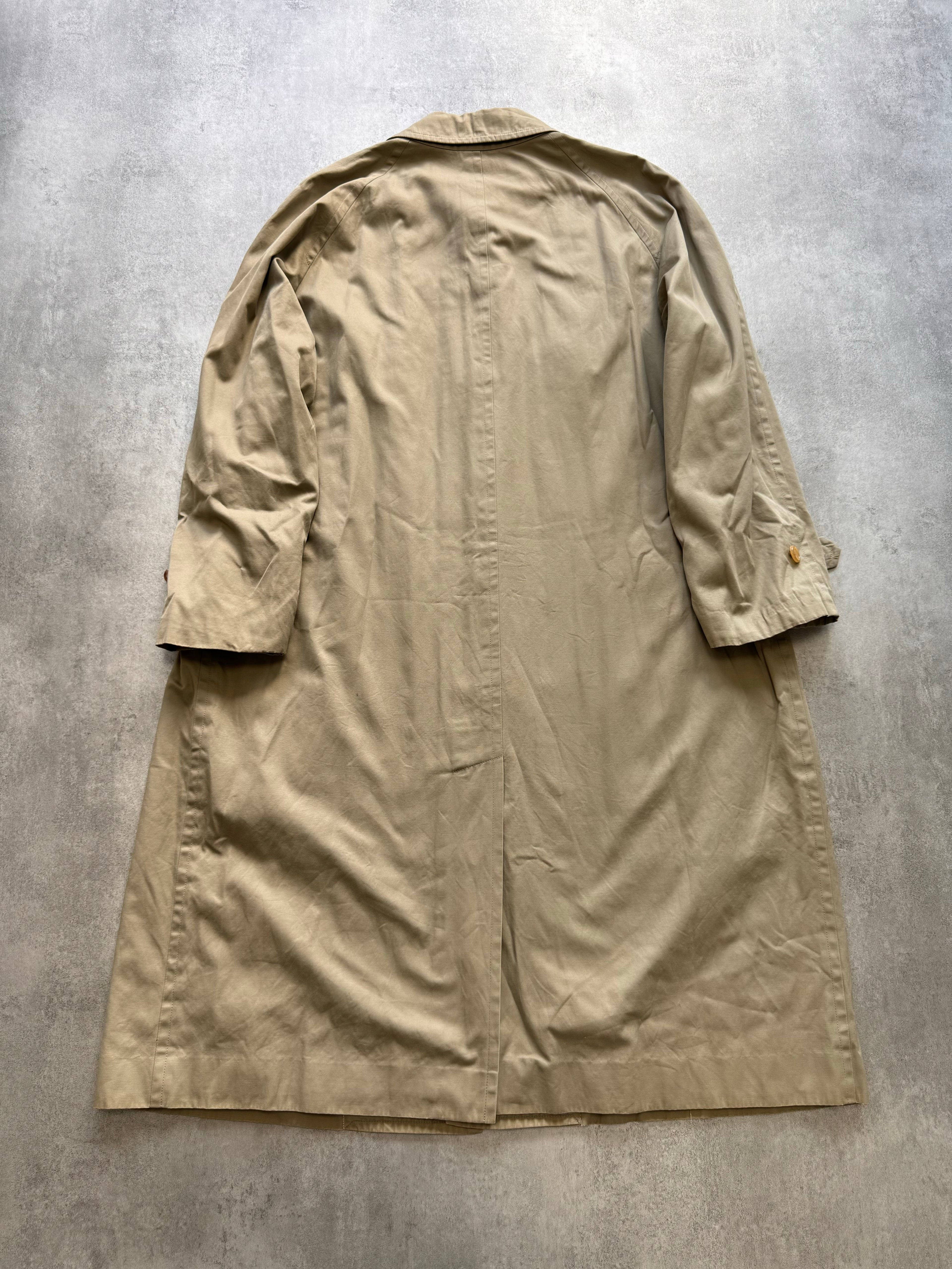 1980s Comme Des Garçons Homme Beige Trench Coat