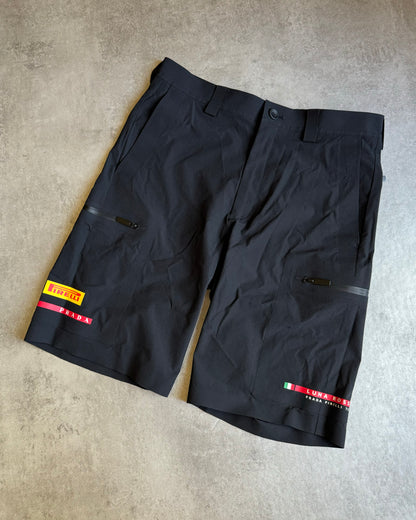 SS2019 Prada Luna Rossa Black Tech Shorts (S) - 6