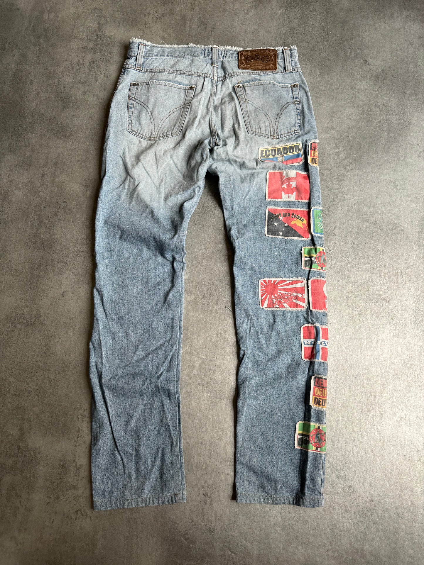 AW2004 Dolce & Gabbana Cosmopolite Flag Jeans (M) - 2