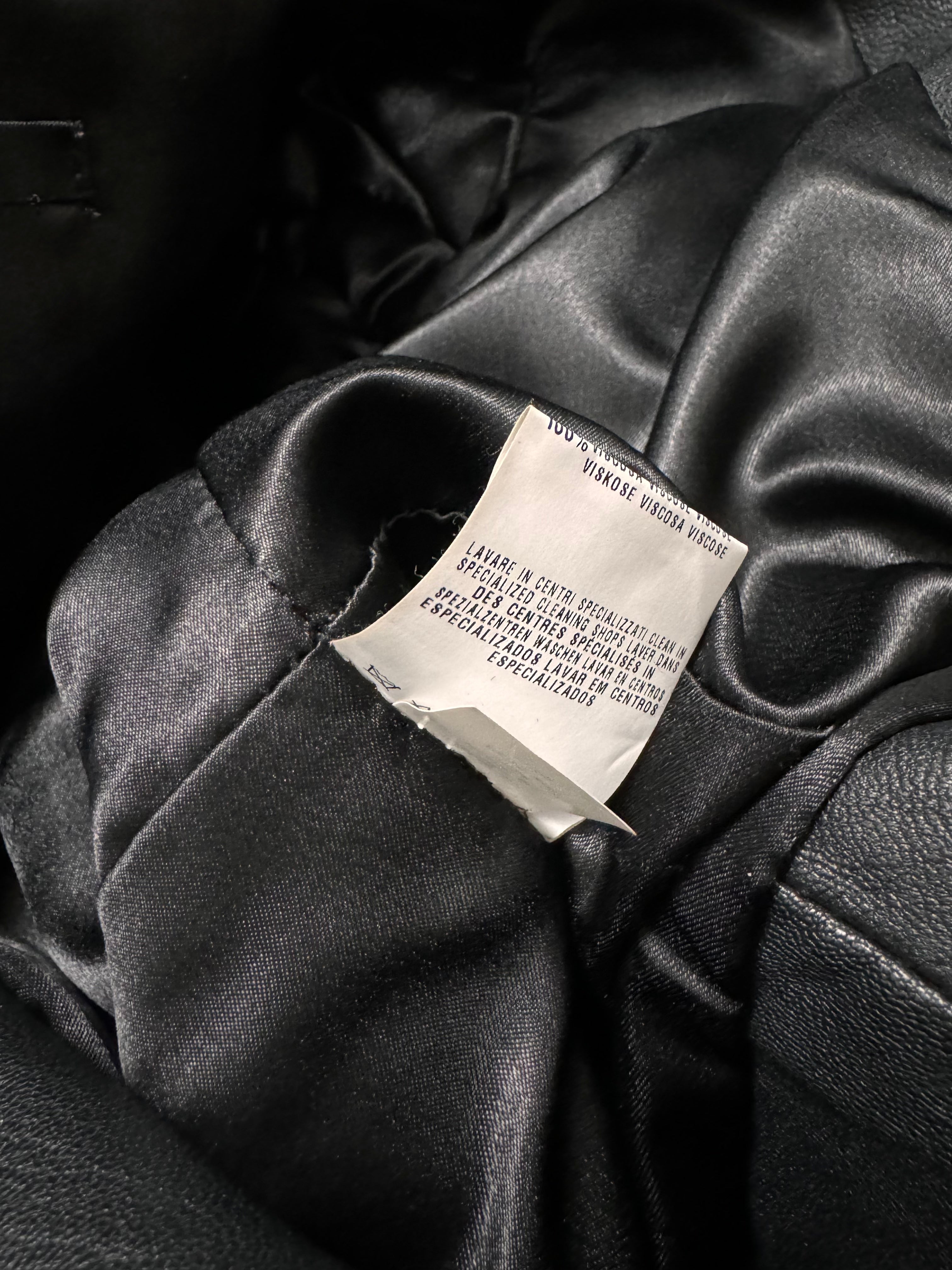 2000s Plein Sud Discreet Leather Trench Coat