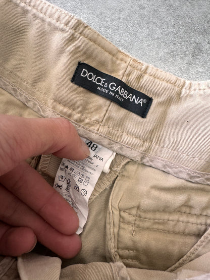 2000 年代 Dolce &amp; Gabbana 实用工装短裤 (M)