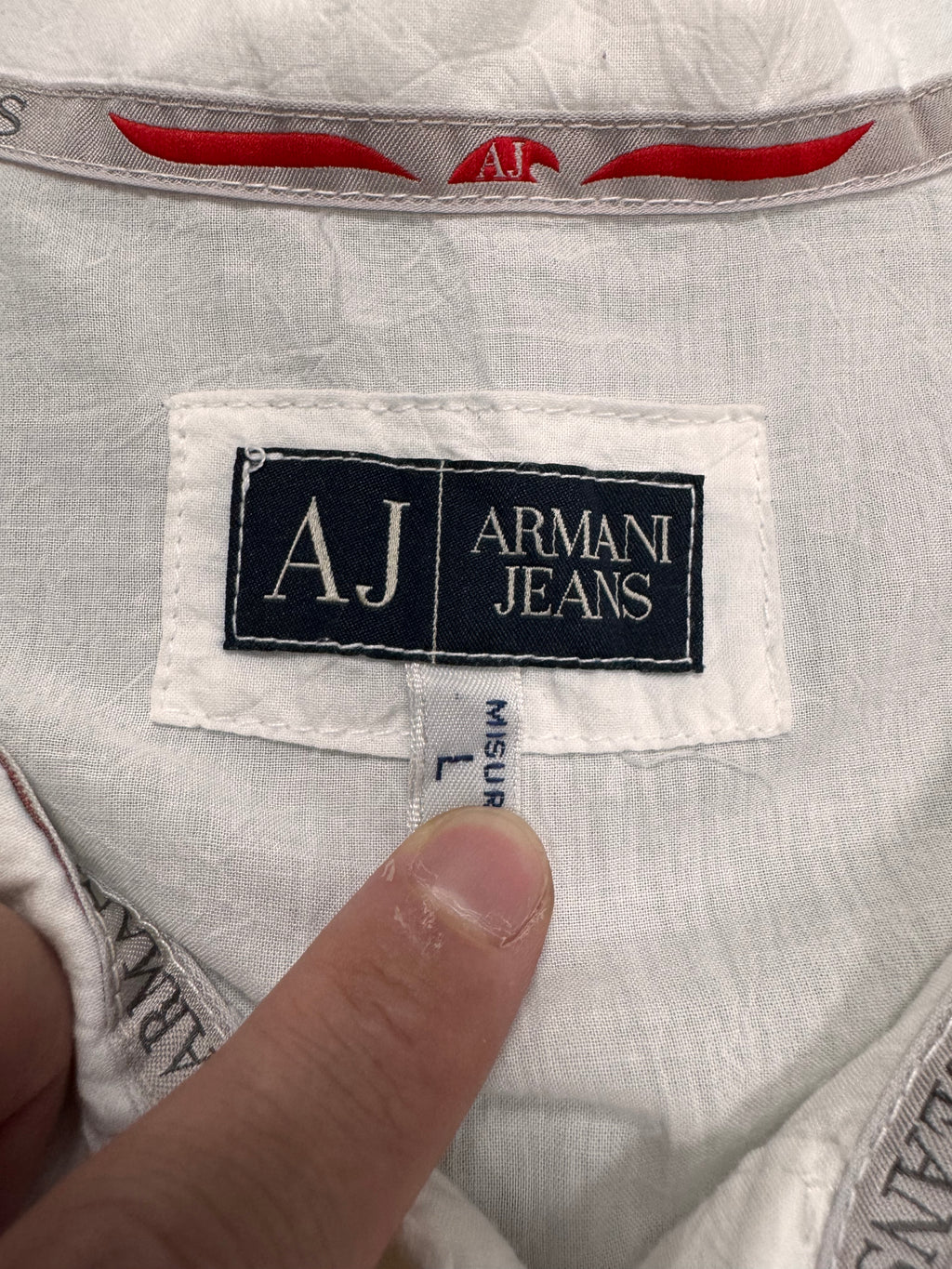 2000s Armani Asian Tag White Shirt