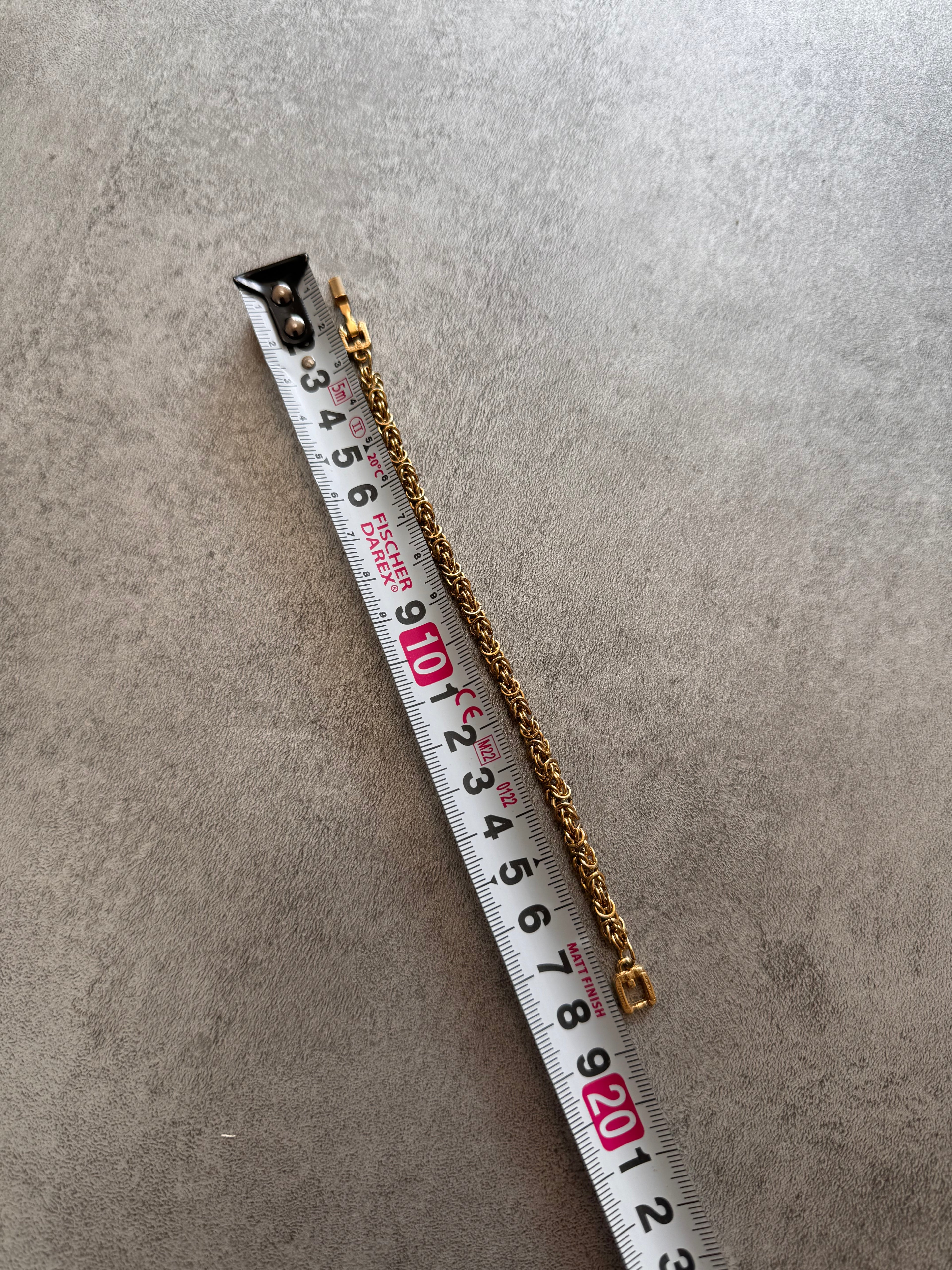 1980s Givenchy Byzantine Royal Golden Chain Link Bracelet