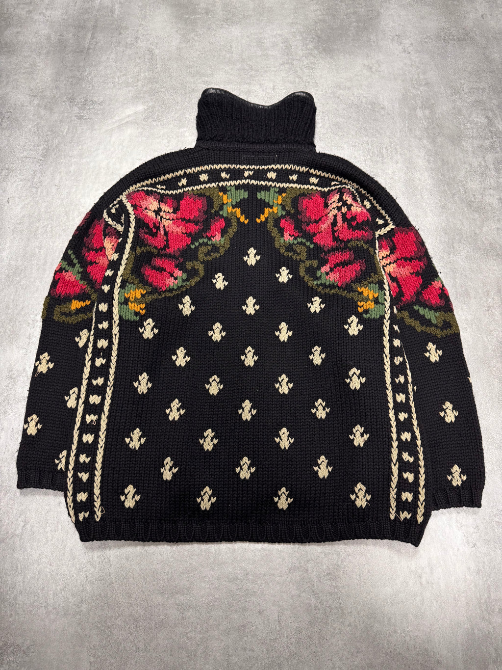 1990s Emporio Armani Wool Flowers Jacket