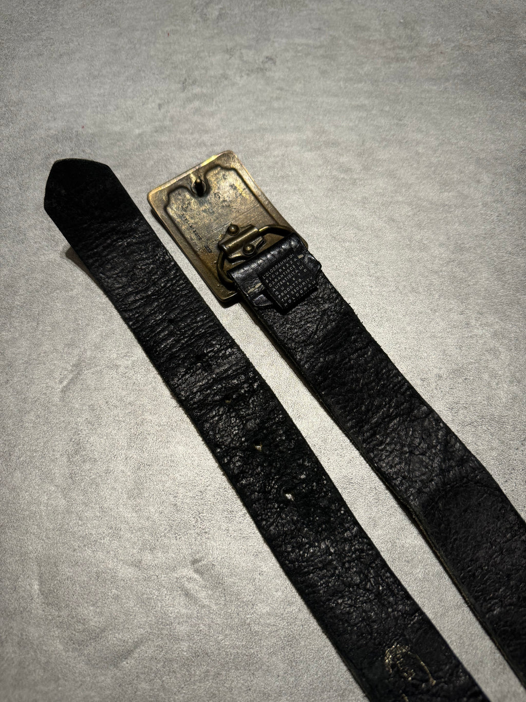 2000s Cavalli Embellished Black Leather Belt (OS) - 5