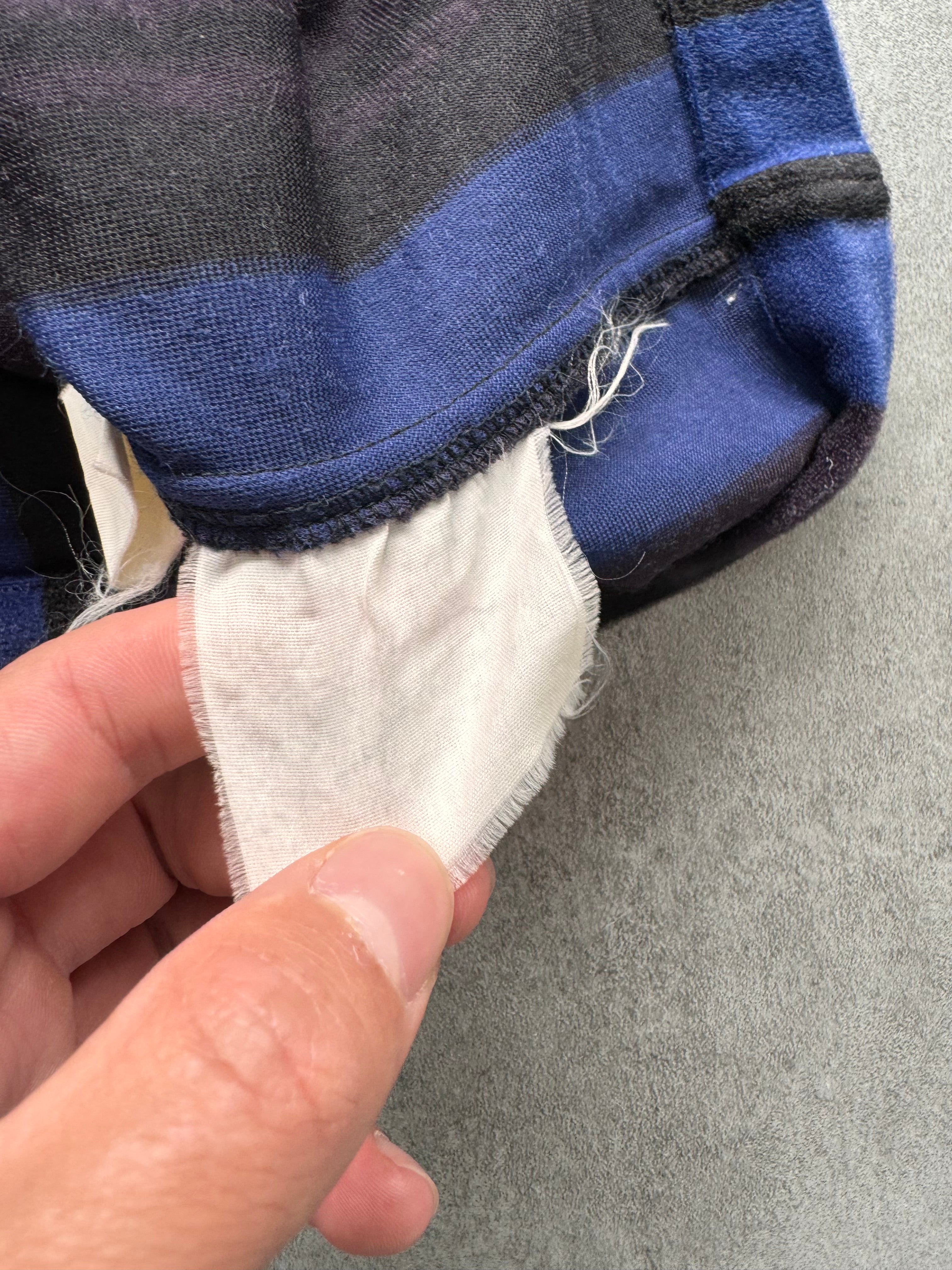 SS1996 Comme Des Garçons Homme Plus Striped Velvet Shirt