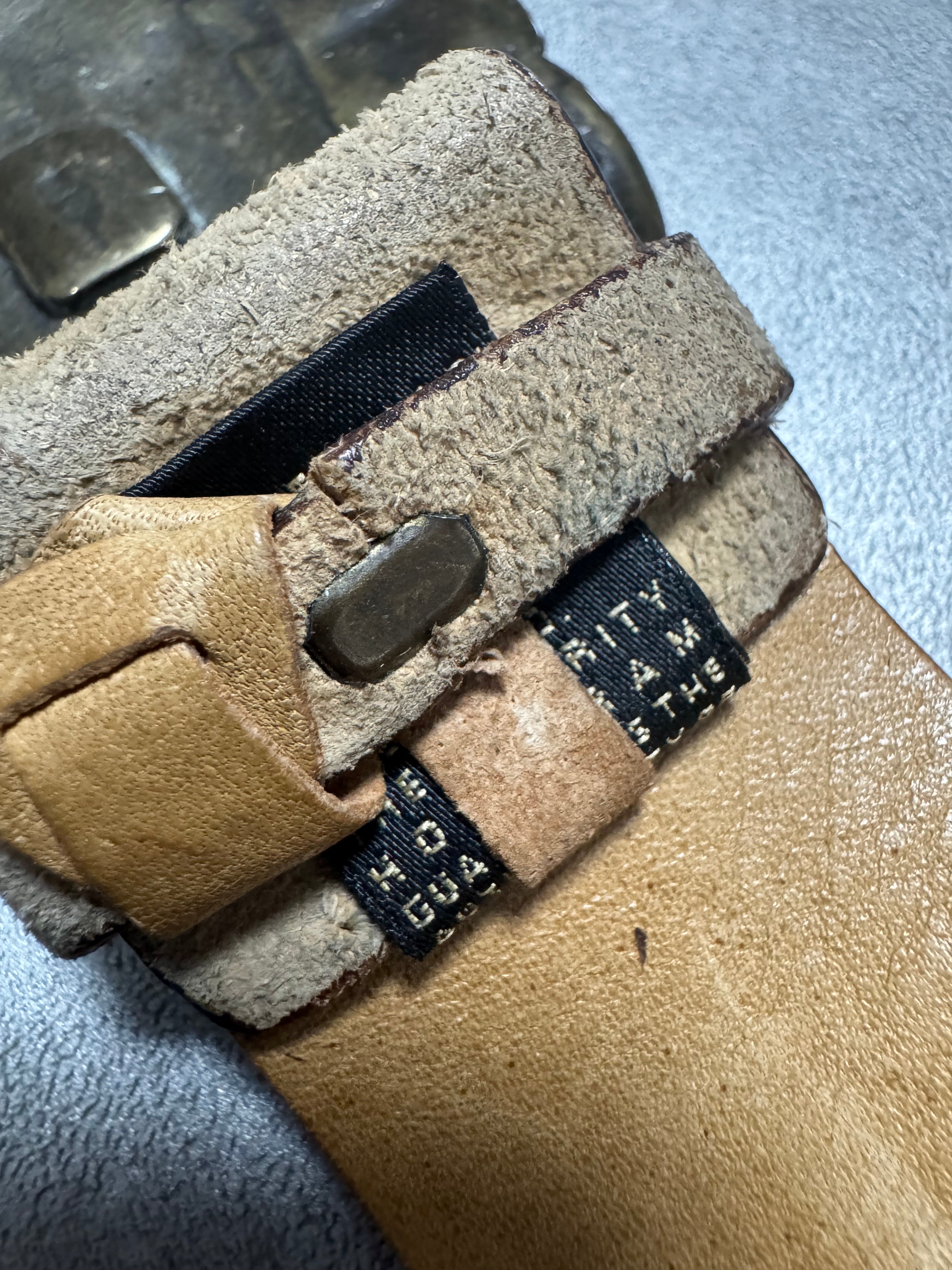 AW2003 Cavalli Infinity Rose Buckle Leather Belt