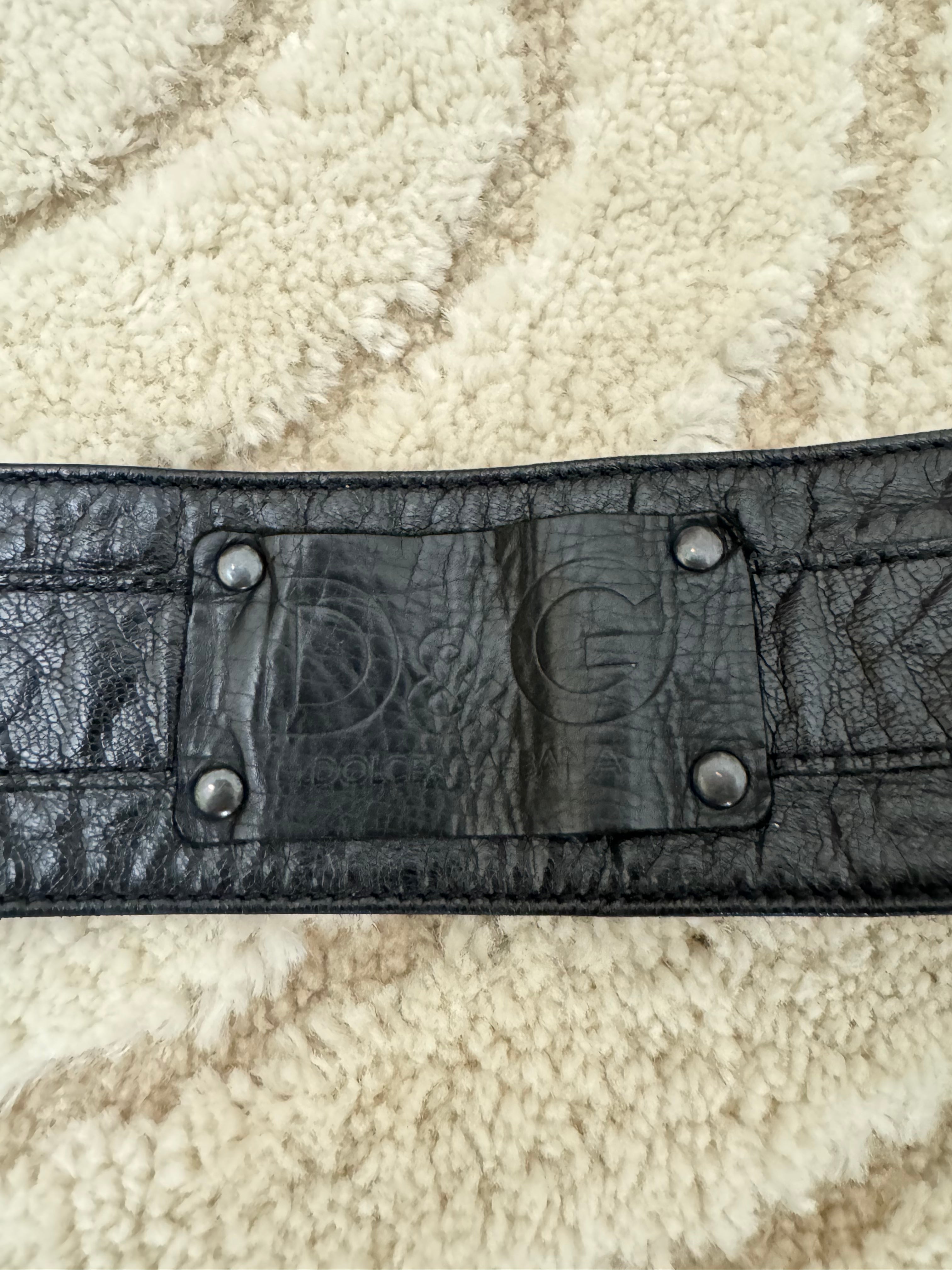 00年代 ドルチェ&amp;ガッバーナ ユーティリティ レザーベルト