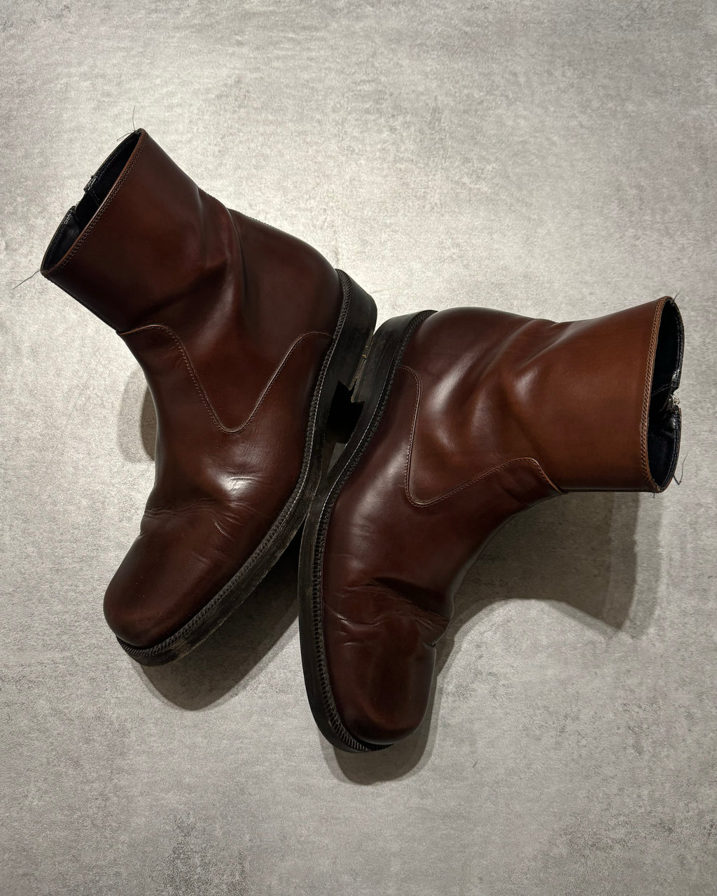 Balenciaga Brown Ultimate Minimalist Leather Boots (42,5) - 2