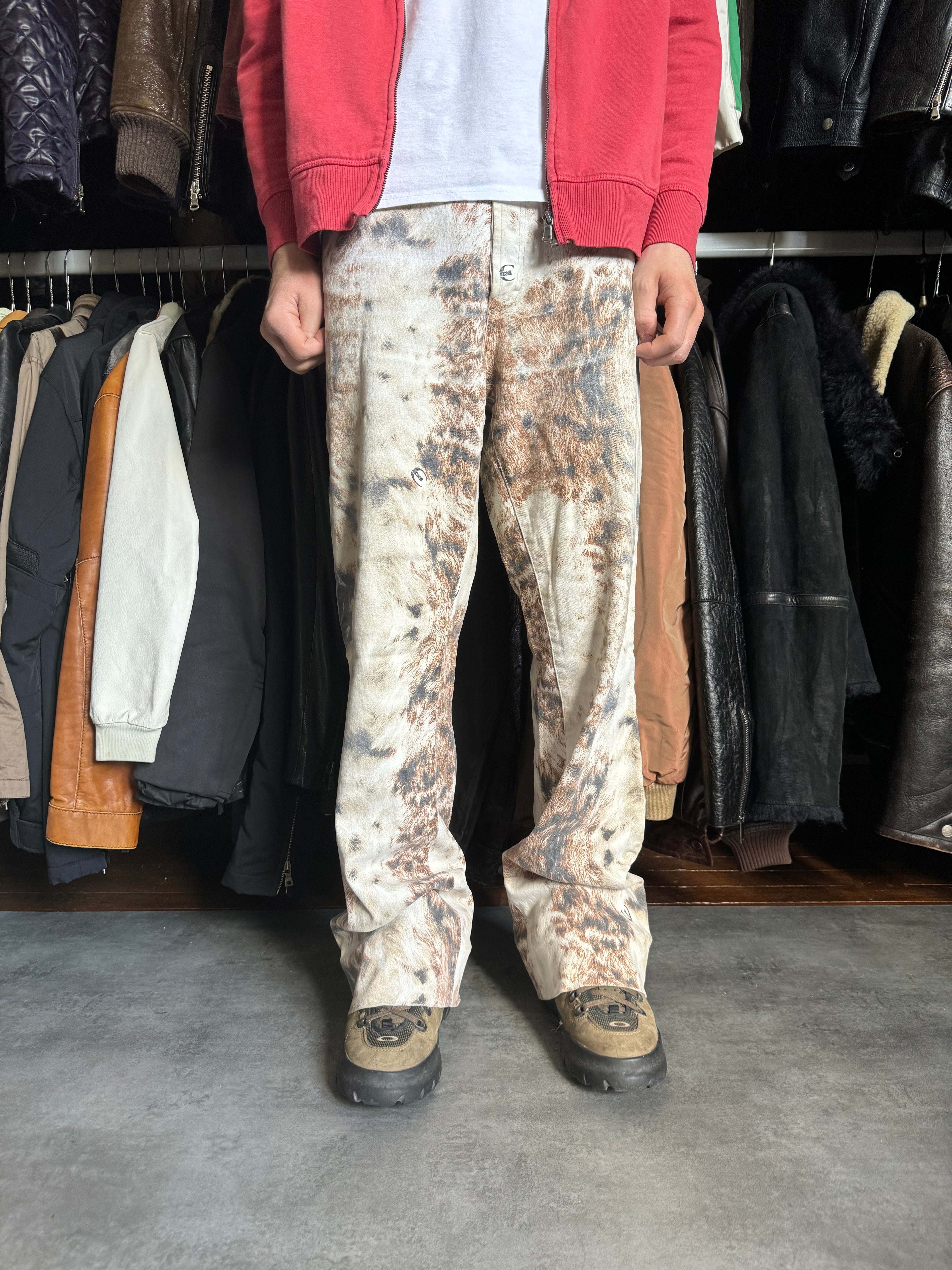 AW2003 Cavalli Animal Fur Print Cozy Pants