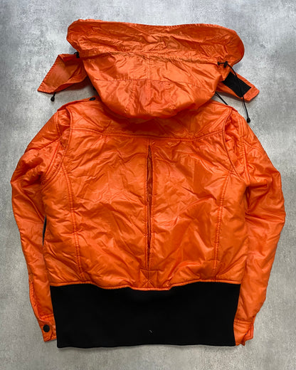 Dolce & Gabbana Orange Puffer Hooded Jacket (S)