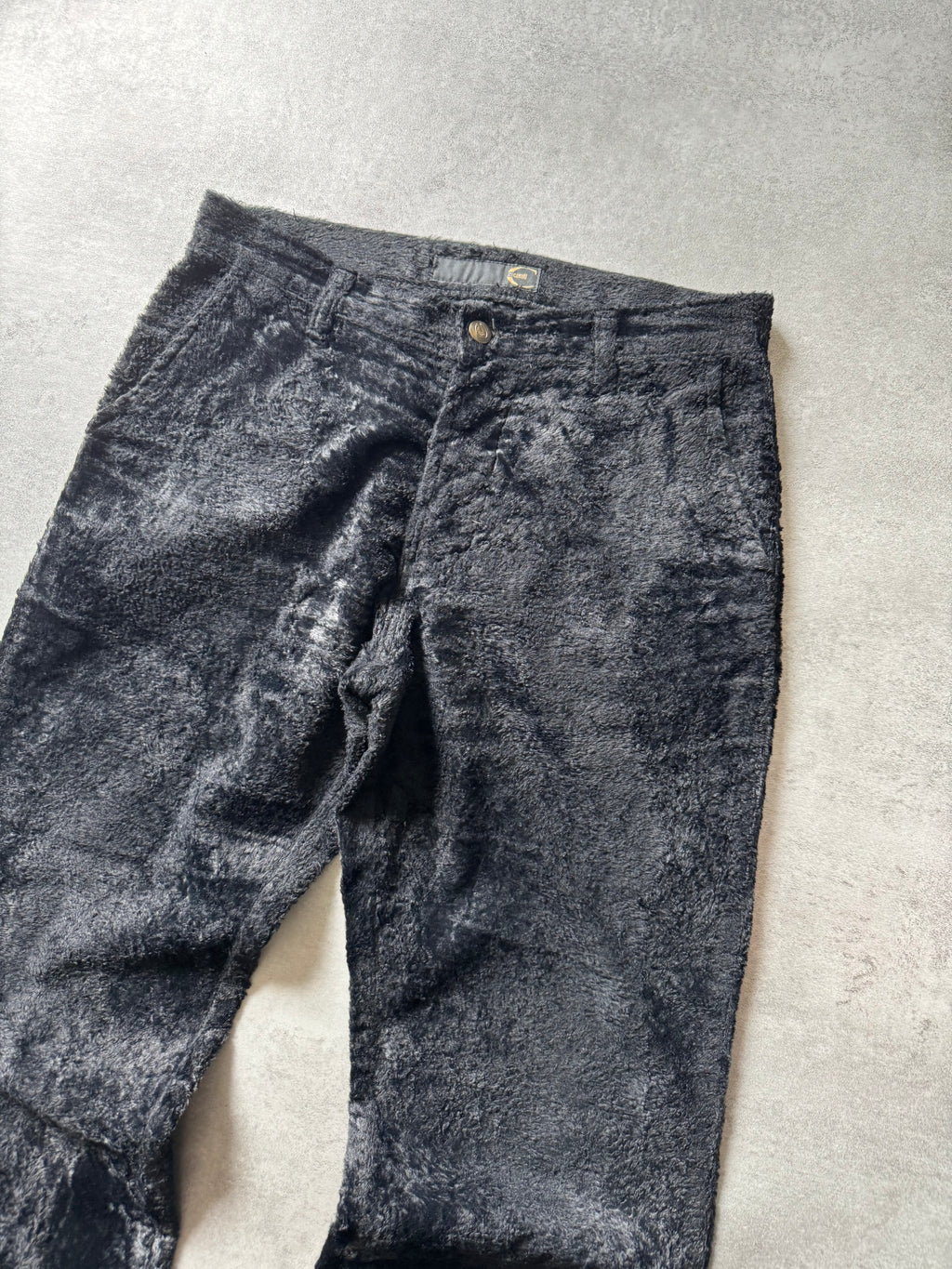 2000s Cavalli Pony Hair Black Cozy Pants  (M) - 6