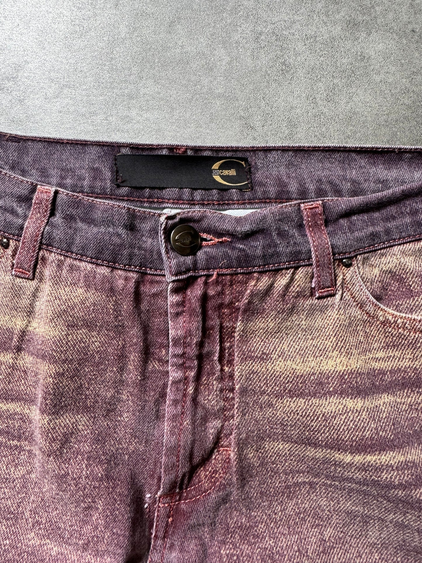 SS2004 Cavalli Faded Purple Relaxed Pants (M) - 6