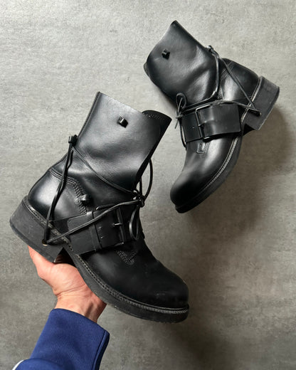AW1998 Dirk Bikkembergs High Mountaineering Black Boots (43) - 1