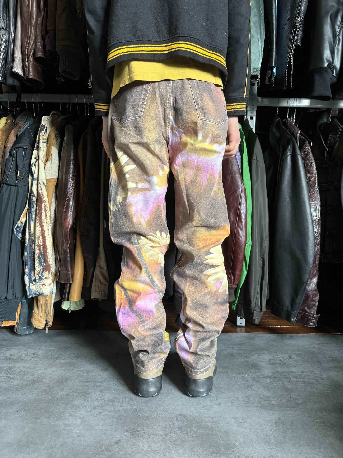 2000s Roberto Cavalli Flowers Power Pants  (M) - 4